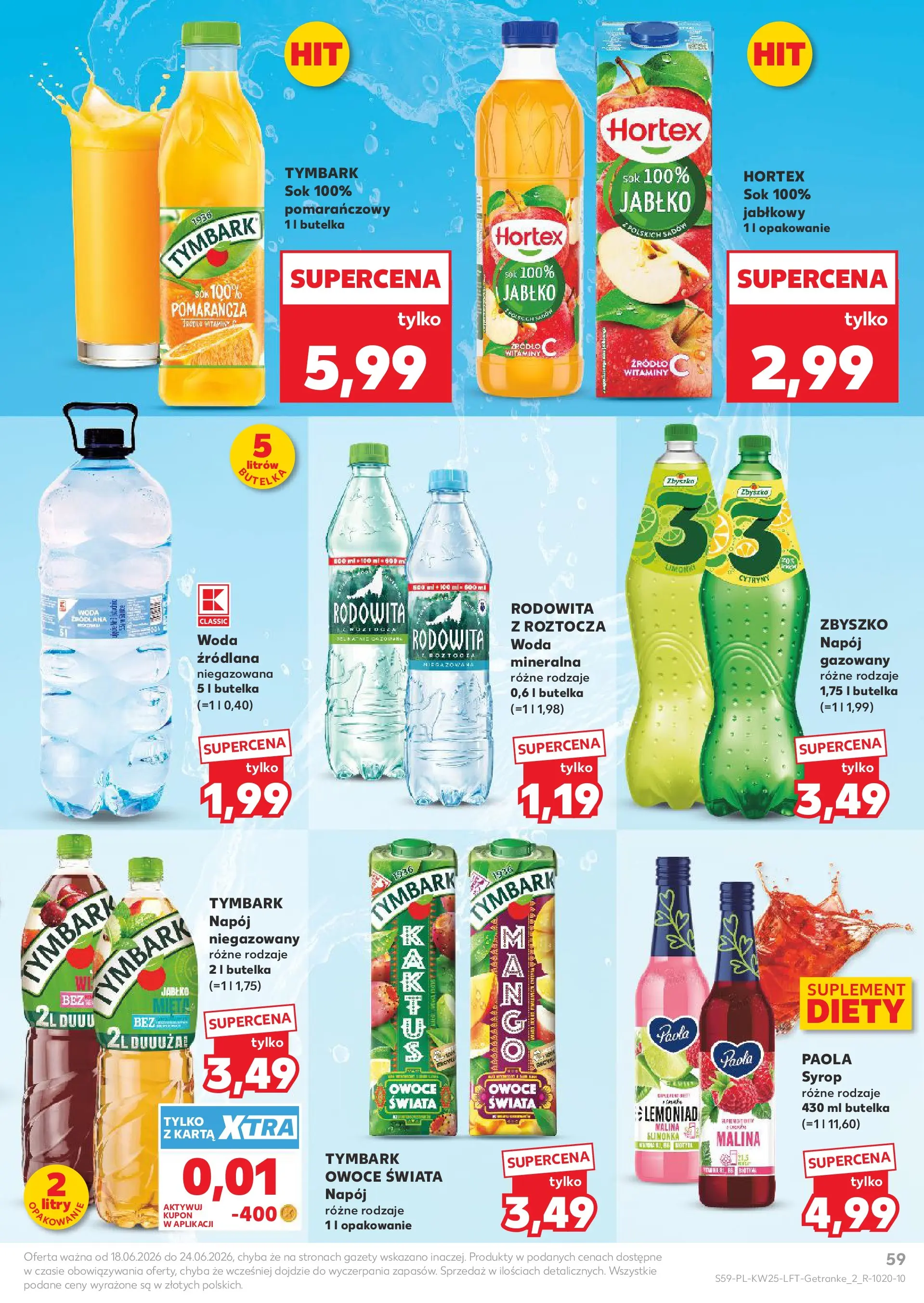 Kaufland gazetka (18.06.2026) - od jutra | Strona: 59 | Produkty: Syrop, Cytryny, Sok, Owoce Kaufland gazetka od 18.06.2026 - od jutra PDF | Strona: 59 | Produkty: Syrop, Cytryny, Sok, Owoce