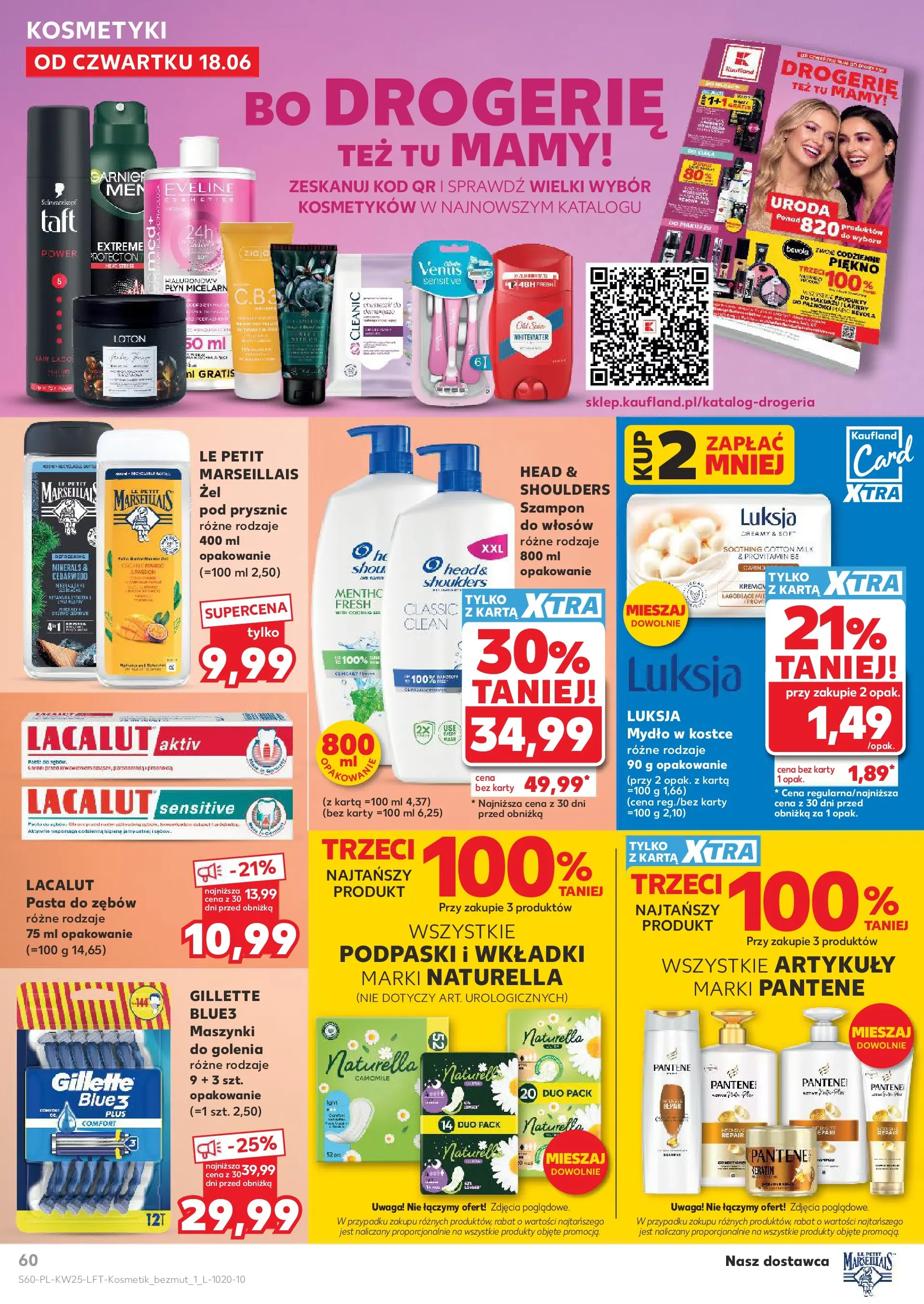 Kaufland gazetka (18.06.2026) - od jutra | Strona: 60 | Produkty: Karta, Gillette, Prysznic, Szampon Kaufland gazetka od 18.06.2026 - od jutra PDF | Strona: 60 | Produkty: Karta, Gillette, Prysznic, Szampon
