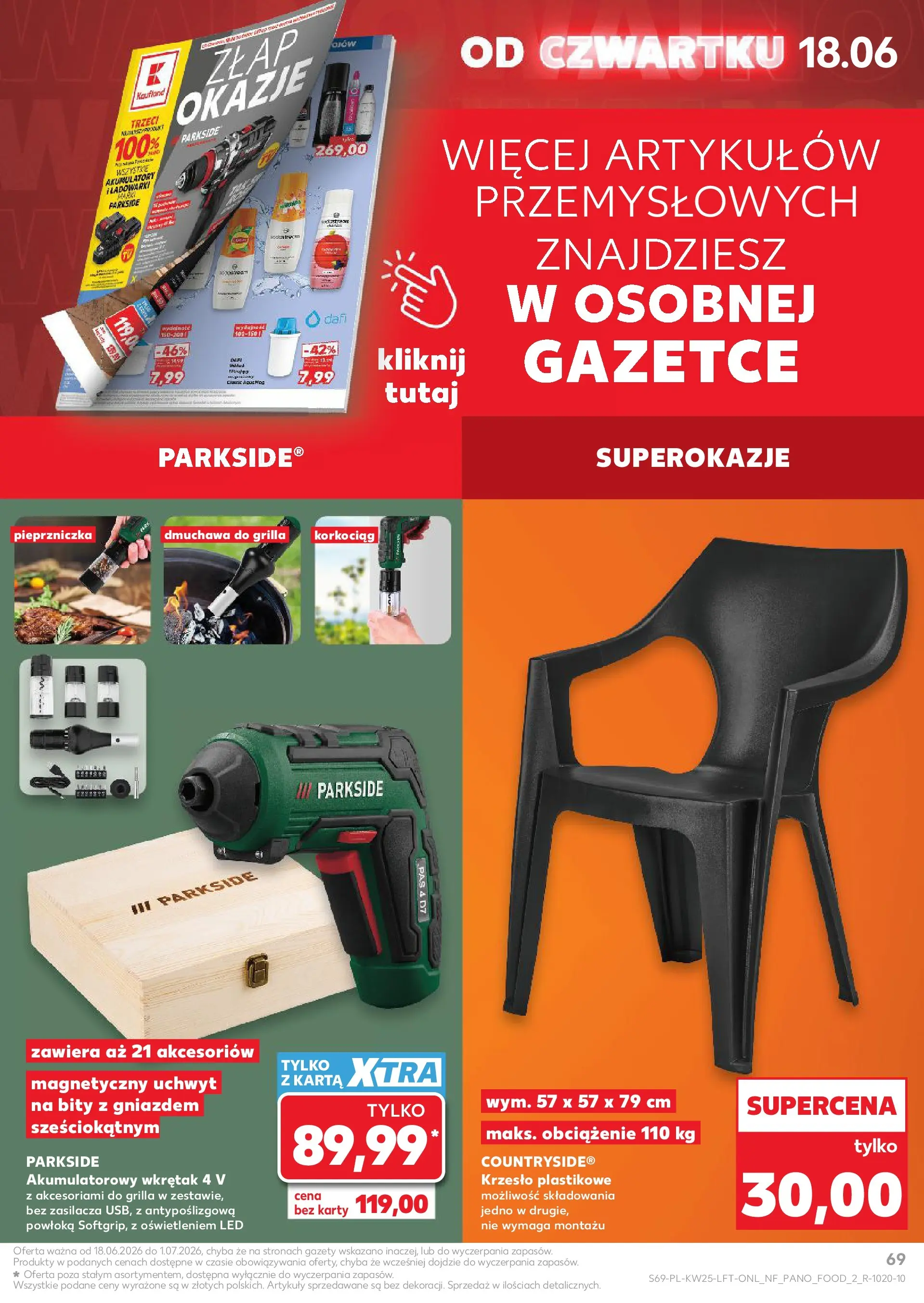 Kaufland gazetka (18.06.2026) - od jutra | Strona: 69 | Produkty: Karta, Krzesło Kaufland gazetka od 18.06.2026 - od jutra PDF | Strona: 69 | Produkty: Karta, Krzesło