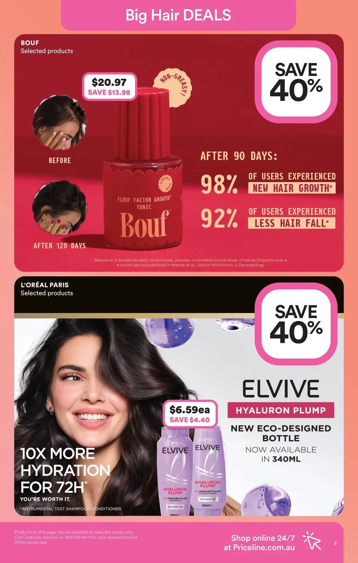 Priceline Pharmacy catalogue Caloundra - 17/06/2026 > weekly / monthly specials | Page: 3 | Products: Shampoo, Conditioner