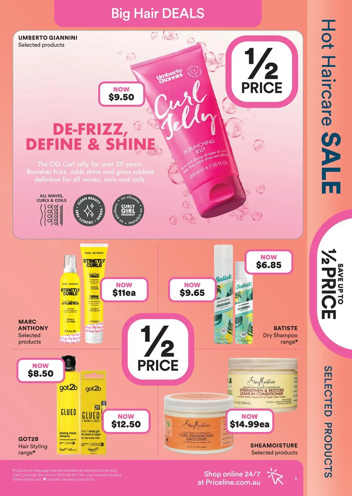 Priceline Pharmacy catalogue Caloundra - 17/06/2026 > weekly / monthly specials | Page: 5 | Products: Conditioner, Oil, Curly, Tools