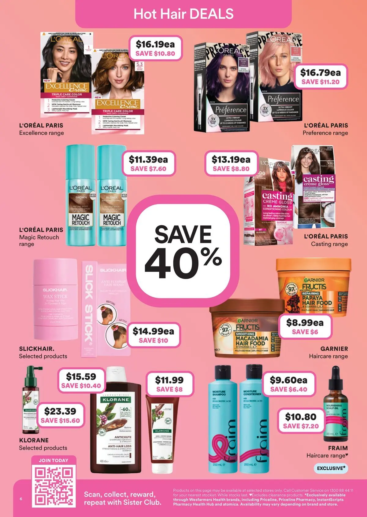 Priceline Pharmacy catalogue Caloundra - 17/06/2026 > weekly / monthly specials | Page: 6 | Products: Shampoo, Conditioner, Mask, Cream