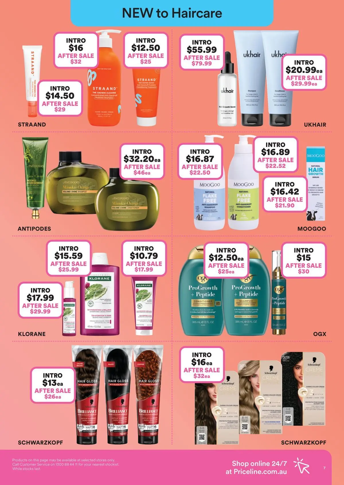 Priceline Pharmacy catalogue Caloundra - 17/06/2026 > weekly / monthly specials | Page: 7 | Products: Shampoo, Conditioner