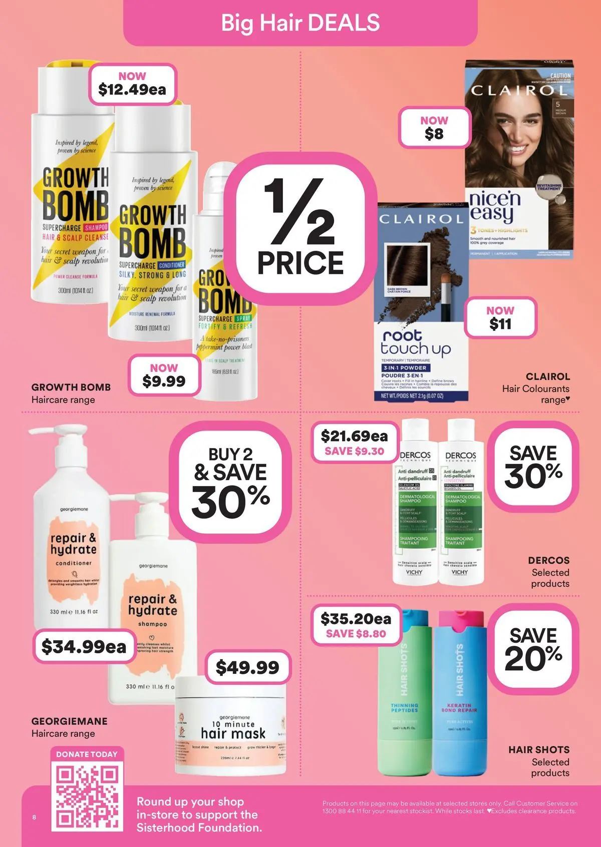 Priceline Pharmacy catalogue Caloundra - 17/06/2026 > weekly / monthly specials | Page: 8 | Products: Shampoo, Hair mask, Mask, Stones