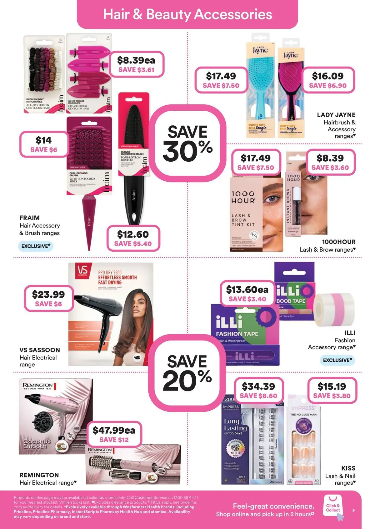 Priceline Pharmacy catalogue Caloundra - 17/06/2026 > weekly / monthly specials | Page: 9 | Products: Brush, Accessories, Glue