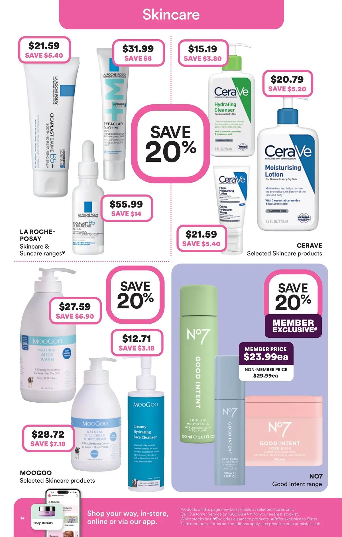 Priceline Pharmacy catalogue Caloundra - 17/06/2026 > weekly / monthly specials | Page: 14 | Products: Fragrance, Moisturiser, Soap, Cream