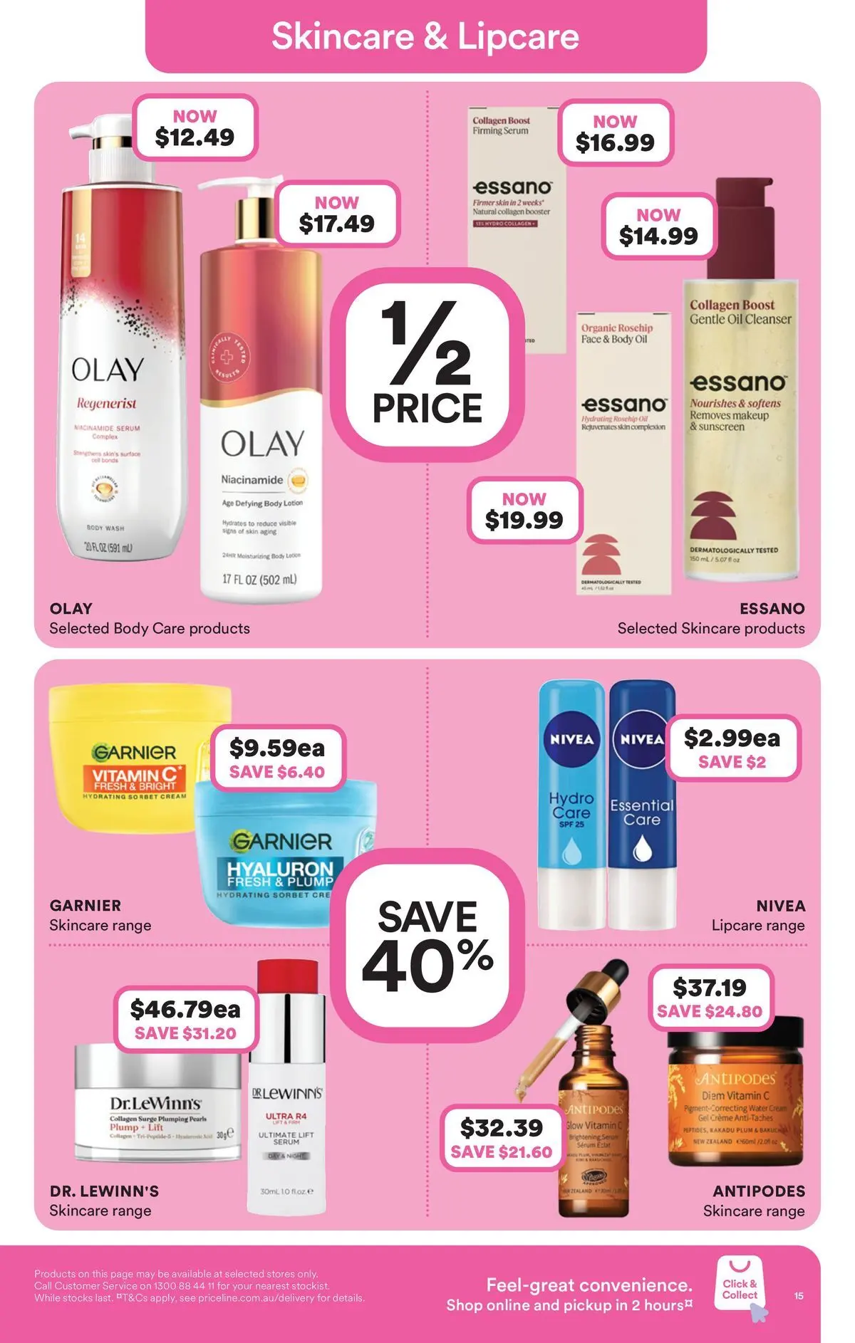 Priceline Pharmacy catalogue Caloundra - 17/06/2026 > weekly / monthly specials | Page: 15 | Products: Oil, Lotion, Cream, Body oil