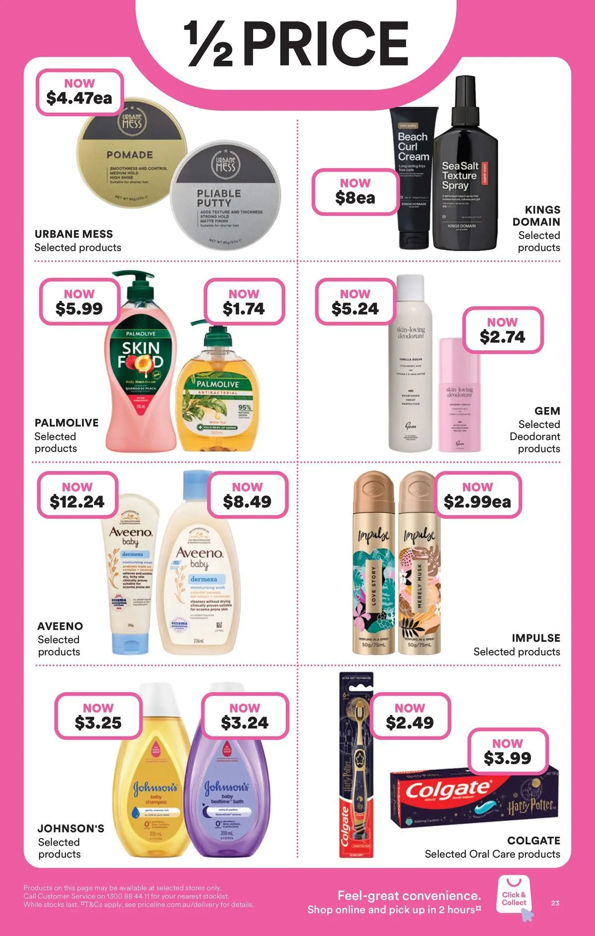 Priceline Pharmacy catalogue Caloundra - 17/06/2026 > weekly / monthly specials | Page: 23 | Products: Bath, Deodorant, Cream, Pomade