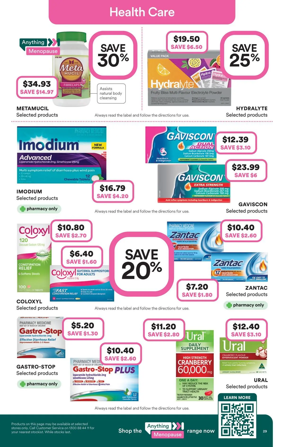 Priceline Pharmacy catalogue Caloundra - 17/06/2026 > weekly / monthly specials | Page: 29 | Products: Powder, Tablets
