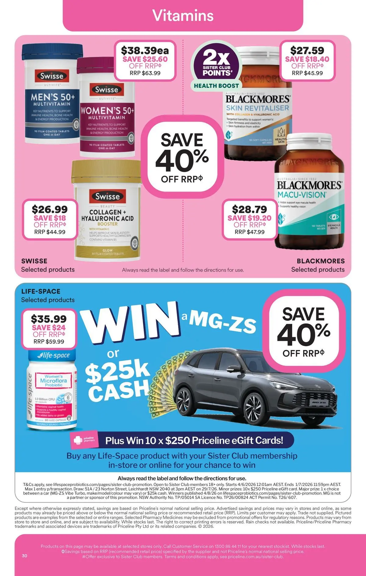 Priceline Pharmacy catalogue Caloundra - 17/06/2026 > weekly / monthly specials | Page: 30 | Products: Multivitamin, Nutrients, Tablets, Vitamin
