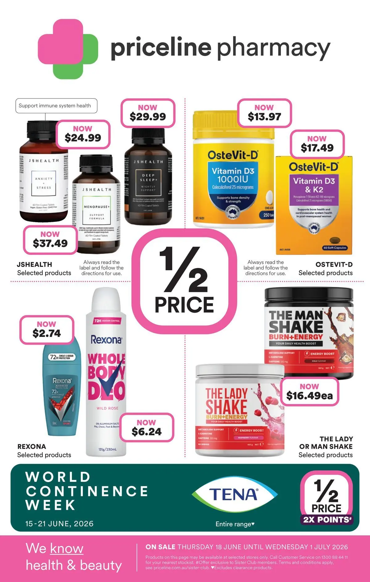 Priceline Pharmacy catalogue Caloundra - 17/06/2026 > weekly / monthly specials | Page: 32 | Products: Fan, Tablets, Vitamin