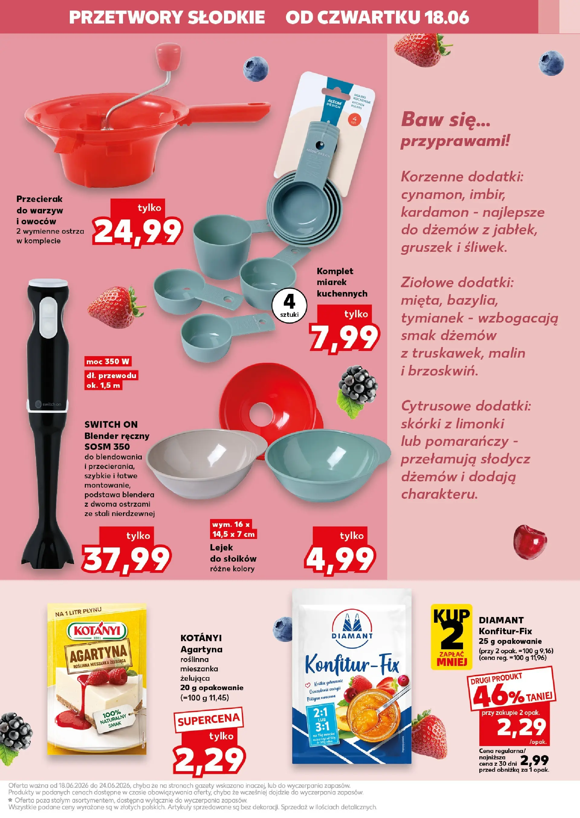 Kaufland gazetka - Gotowanie od 18.06.2026 - od jutra PDF | Strona: 7 | Produkty: Tymianek, Blender ręczny, Kardamon, Blender