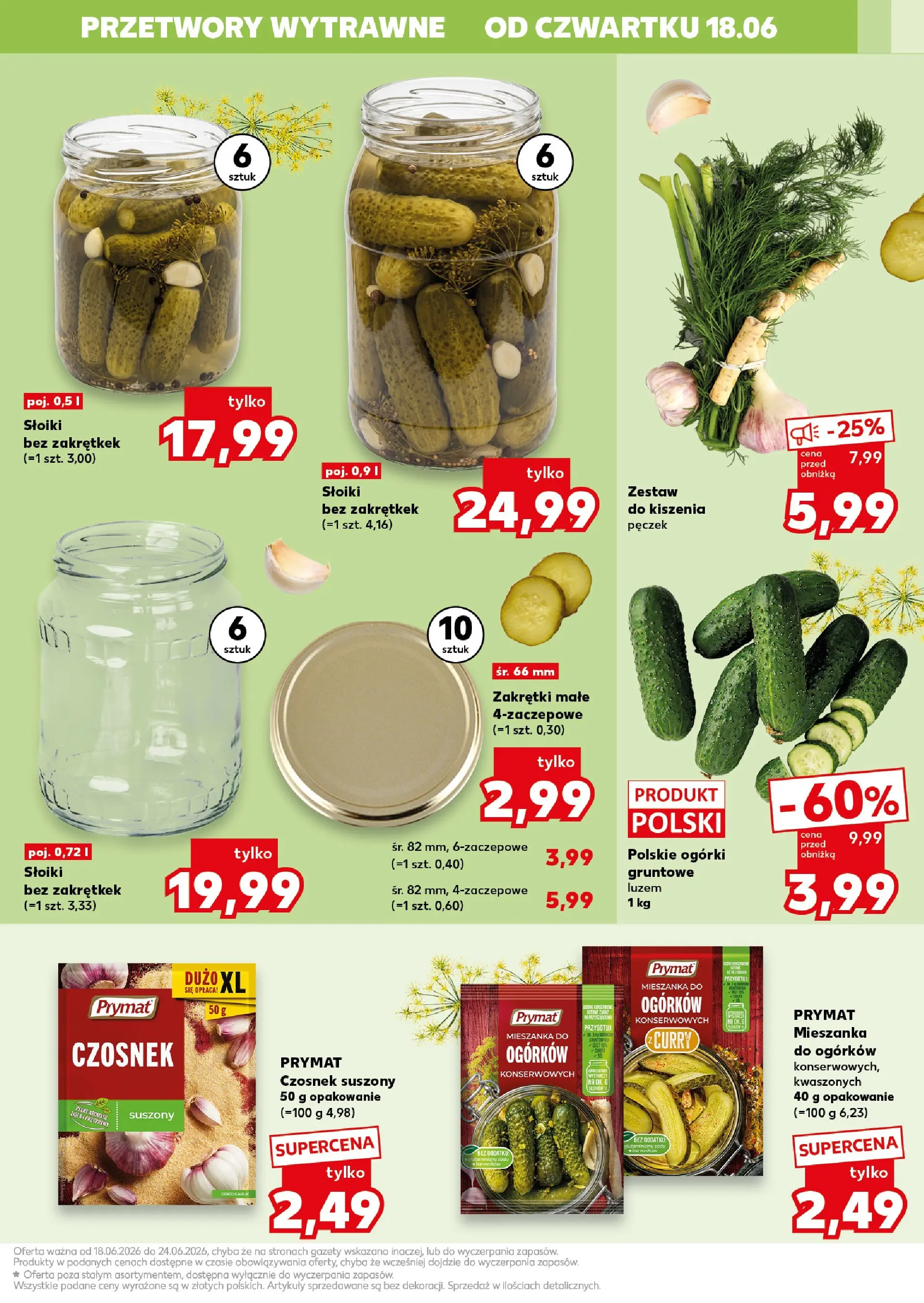 Kaufland gazetka - Gotowanie od 18.06.2026 - od jutra PDF | Strona: 13 | Produkty: Czosnek, Curry, Ogórki, Przyprawy