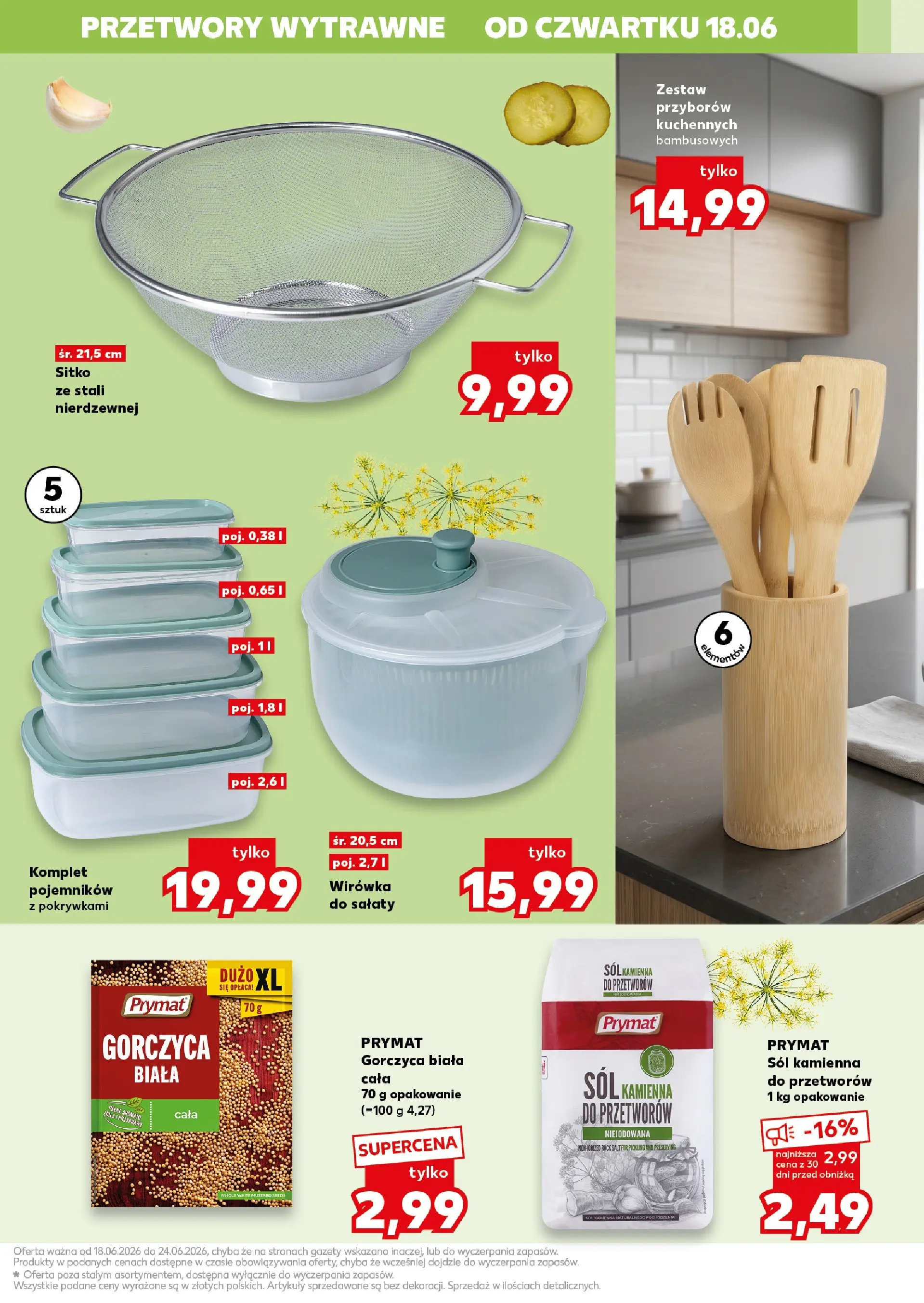 Kaufland gazetka - Gotowanie od 18.06.2026 - od jutra PDF | Strona: 17 | Produkty: Gorczyca, Por, Przyprawy, Sól