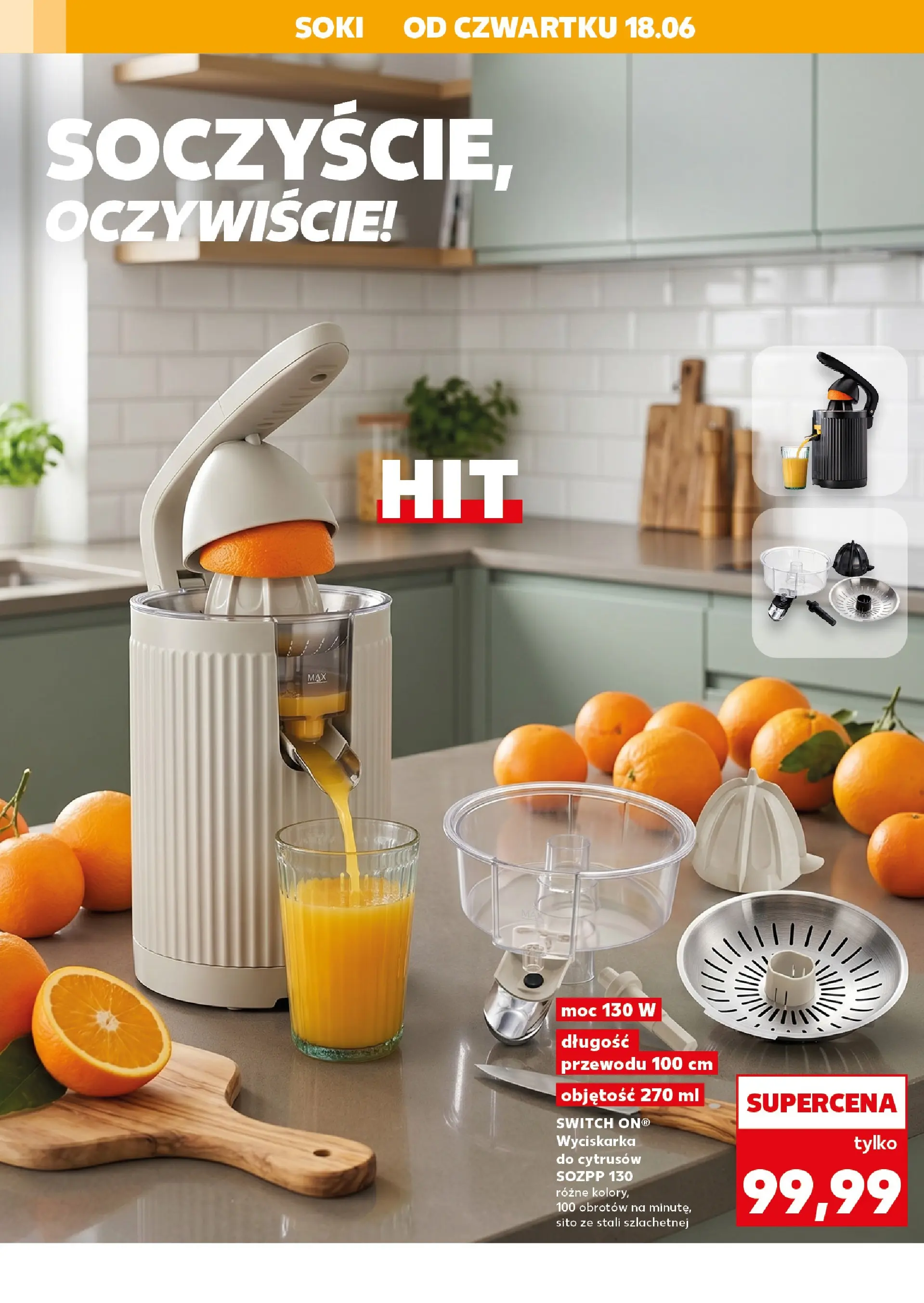 Kaufland gazetka - Gotowanie od 18.06.2026 - od jutra PDF | Strona: 20 | Produkty: Soki, Wyciskarka