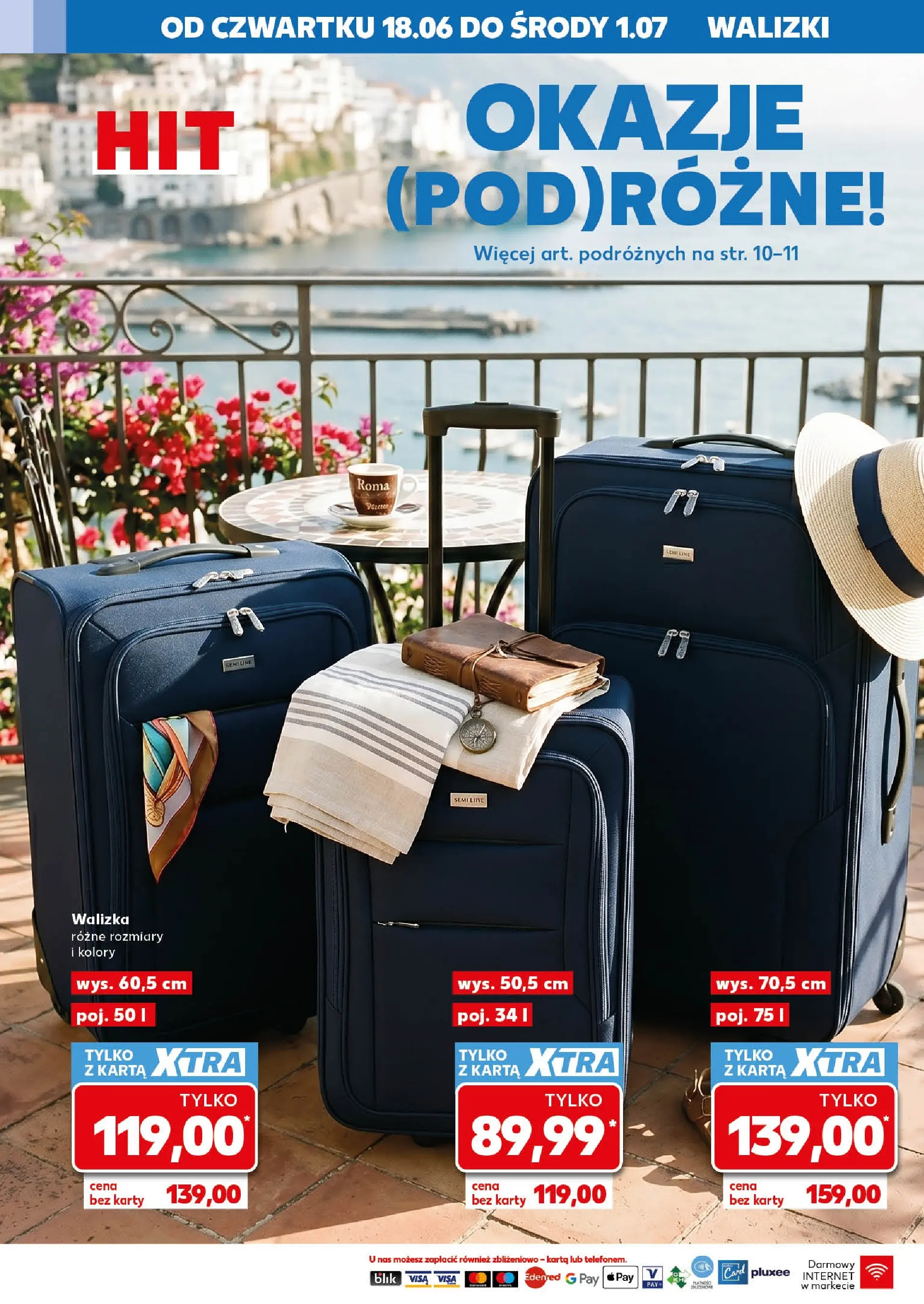 Kaufland gazetka - Złap Okazje od 18.06.2026 - od jutra PDF | Strona: 4 | Produkty: Karta, Walizka, Walizki