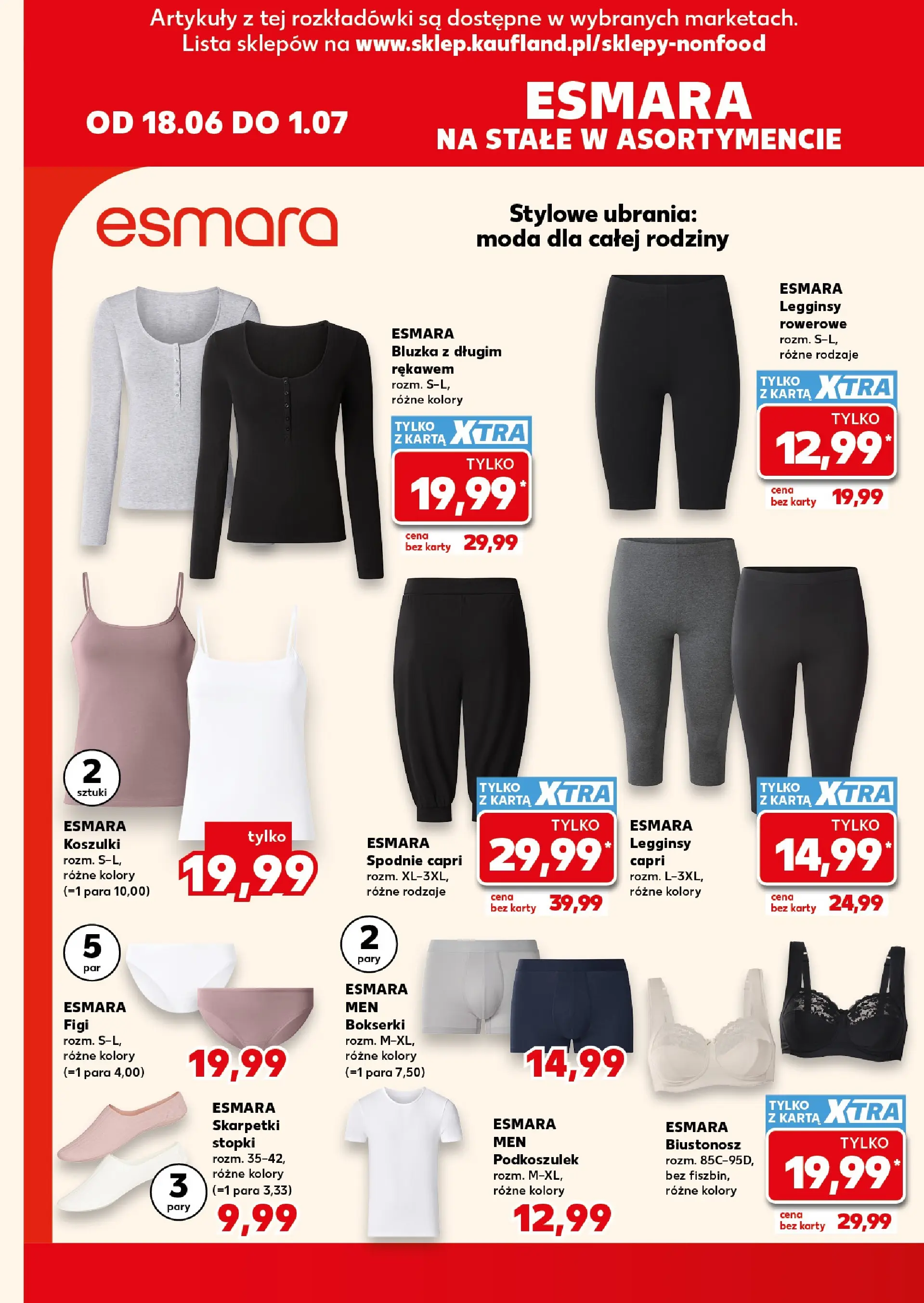 Kaufland gazetka - Złap Okazje od 18.06.2026 - od jutra PDF | Strona: 10 | Produkty: Ubrania, Bluzka, Bokserki, Skarpetki