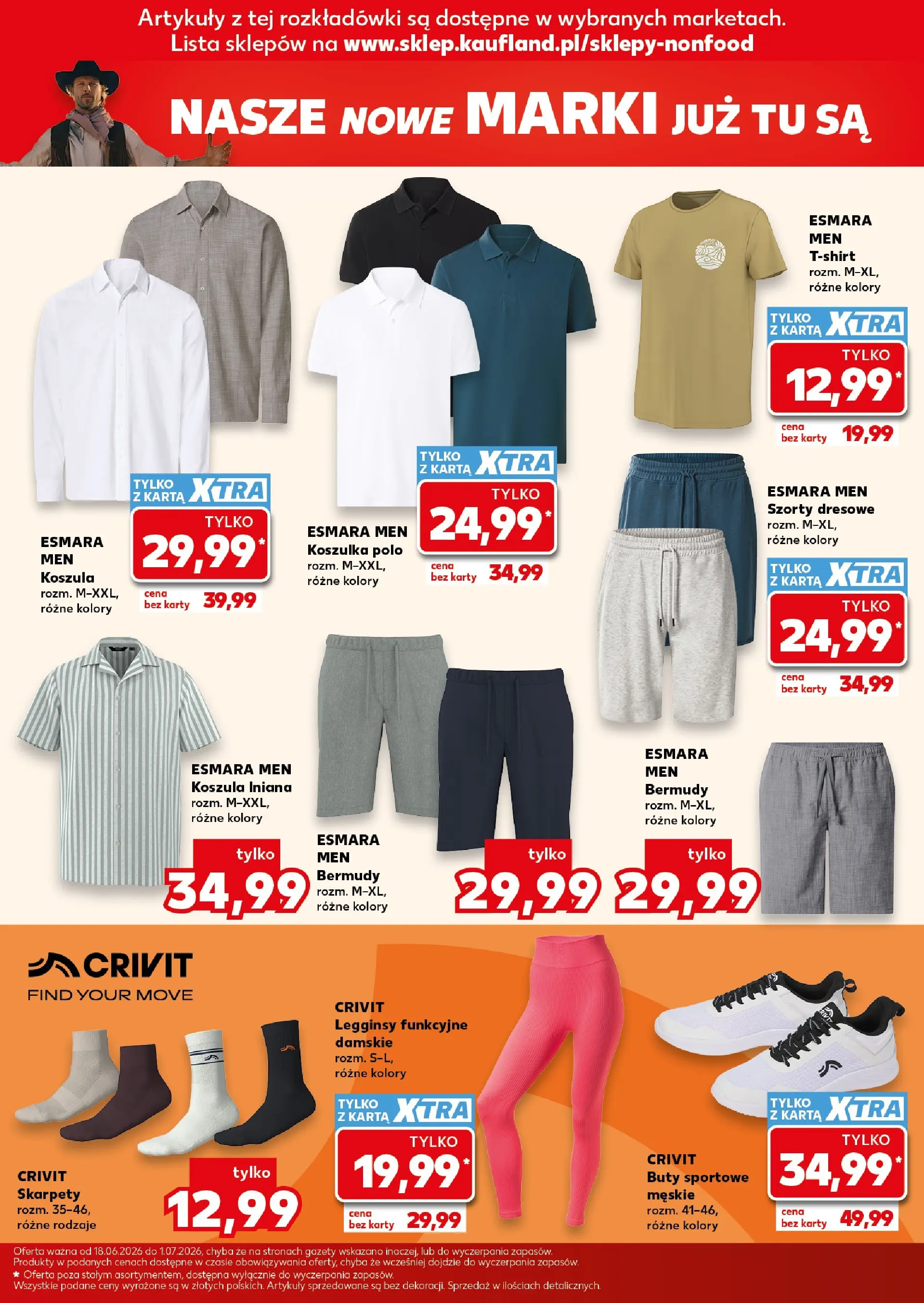 Kaufland gazetka - Złap Okazje od 18.06.2026 - od jutra PDF | Strona: 11 | Produkty: Buty sportowe, Koszula, Skarpety, Buty