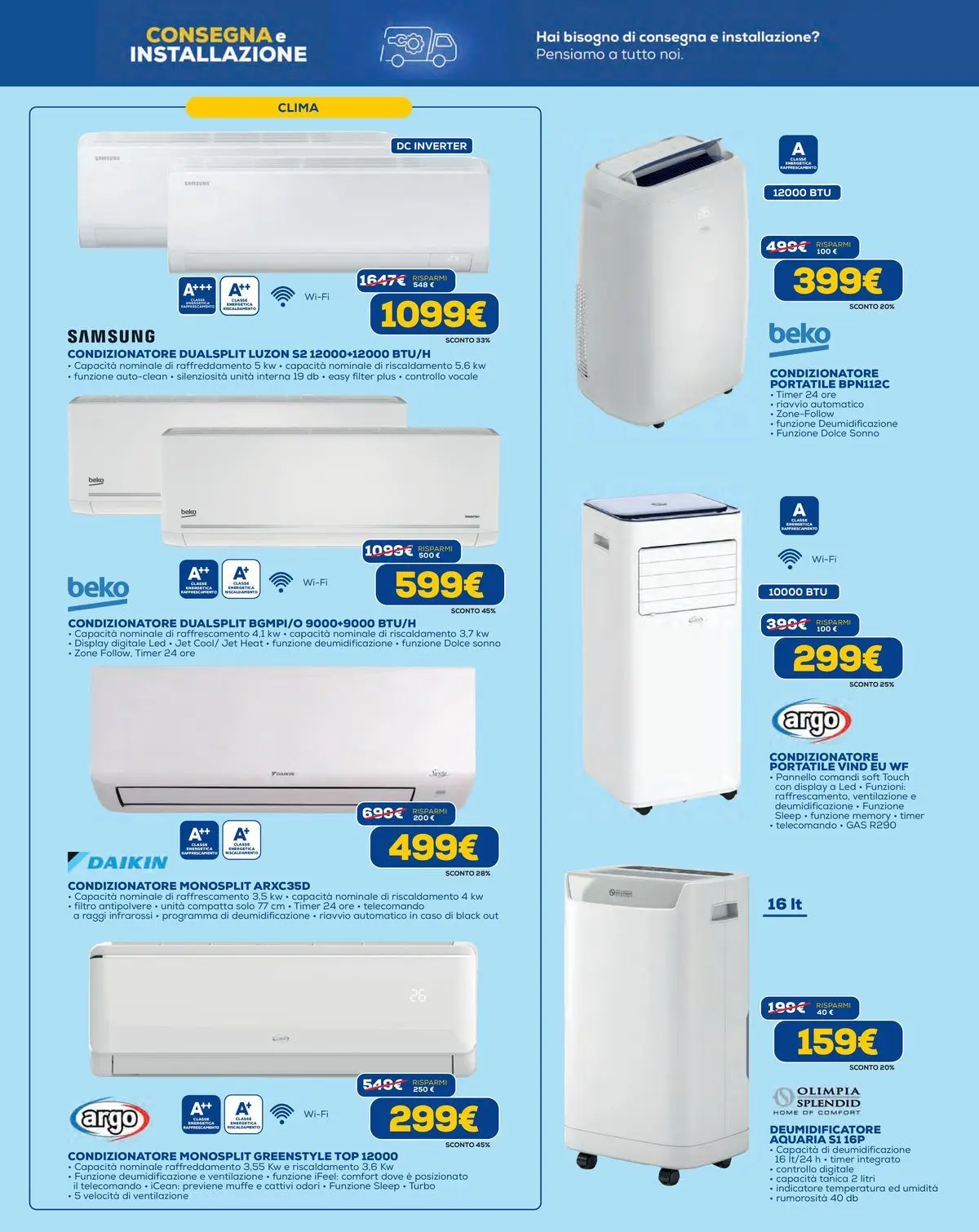 Nuovo Euronics volantino Torino dal 18/06/2026 > offerte anteprima 🛍️ | Pagina: 9 | Prodotti: Deumidificatore, Telecomando, Top, Condizionatore portatile