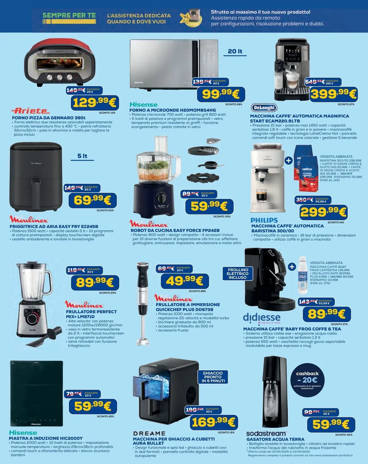 Nuovo Euronics volantino Torino dal 18/06/2026 > offerte anteprima 🛍️ | Pagina: 11 | Prodotti: Crema, Tè, Lavastoviglie, Forno elettrico