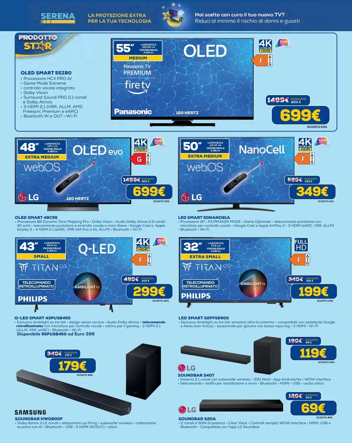 Nuovo Euronics volantino Torino dal 18/06/2026 > offerte anteprima 🛍️ | Pagina: 13 | Prodotti: Schermo, Soundbar, Audio, Samsung