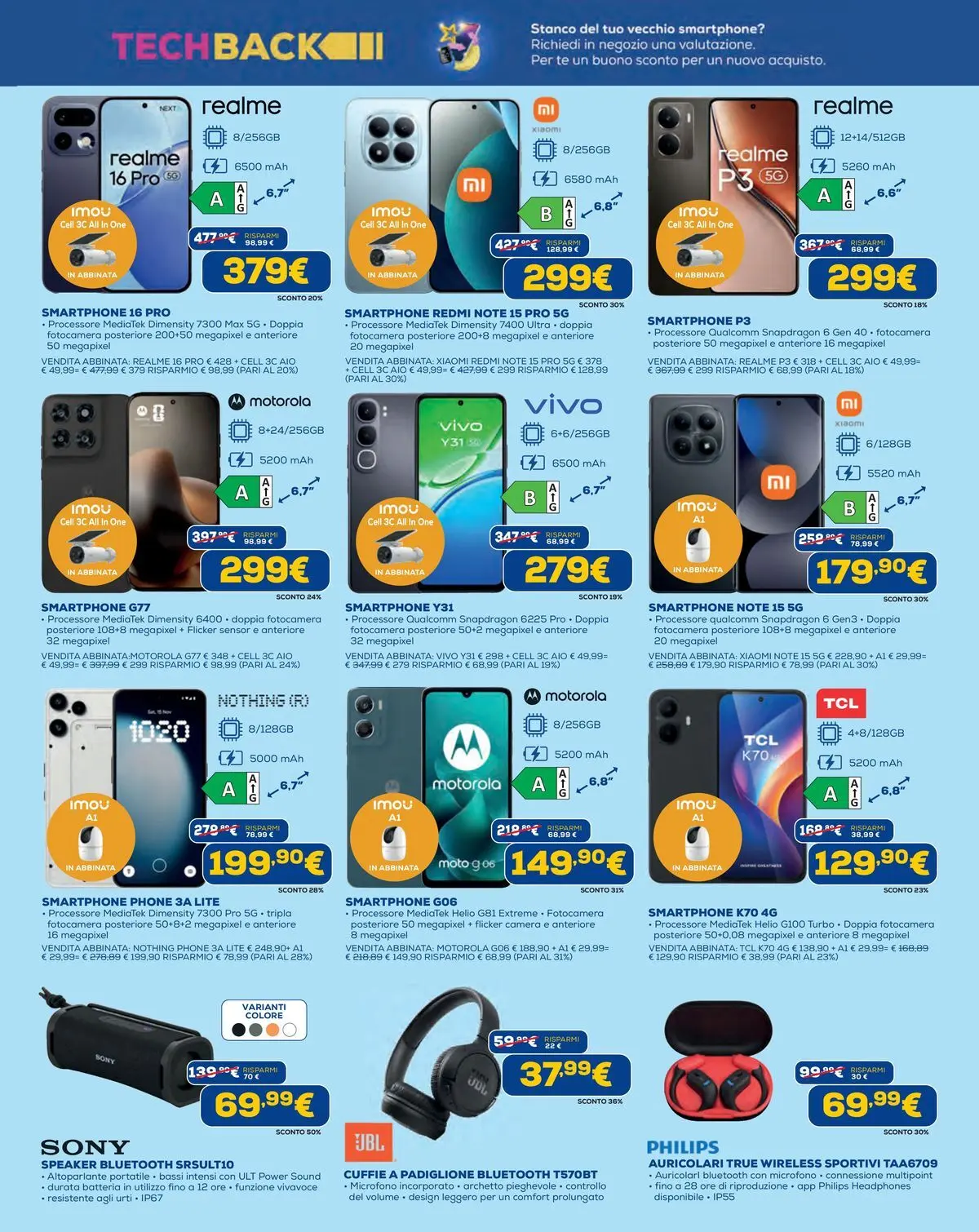 Nuovo Euronics volantino Torino dal 18/06/2026 > offerte anteprima 🛍️ | Pagina: 17 | Prodotti: Xiaomi, Fotocamera, Microfono, Batteria