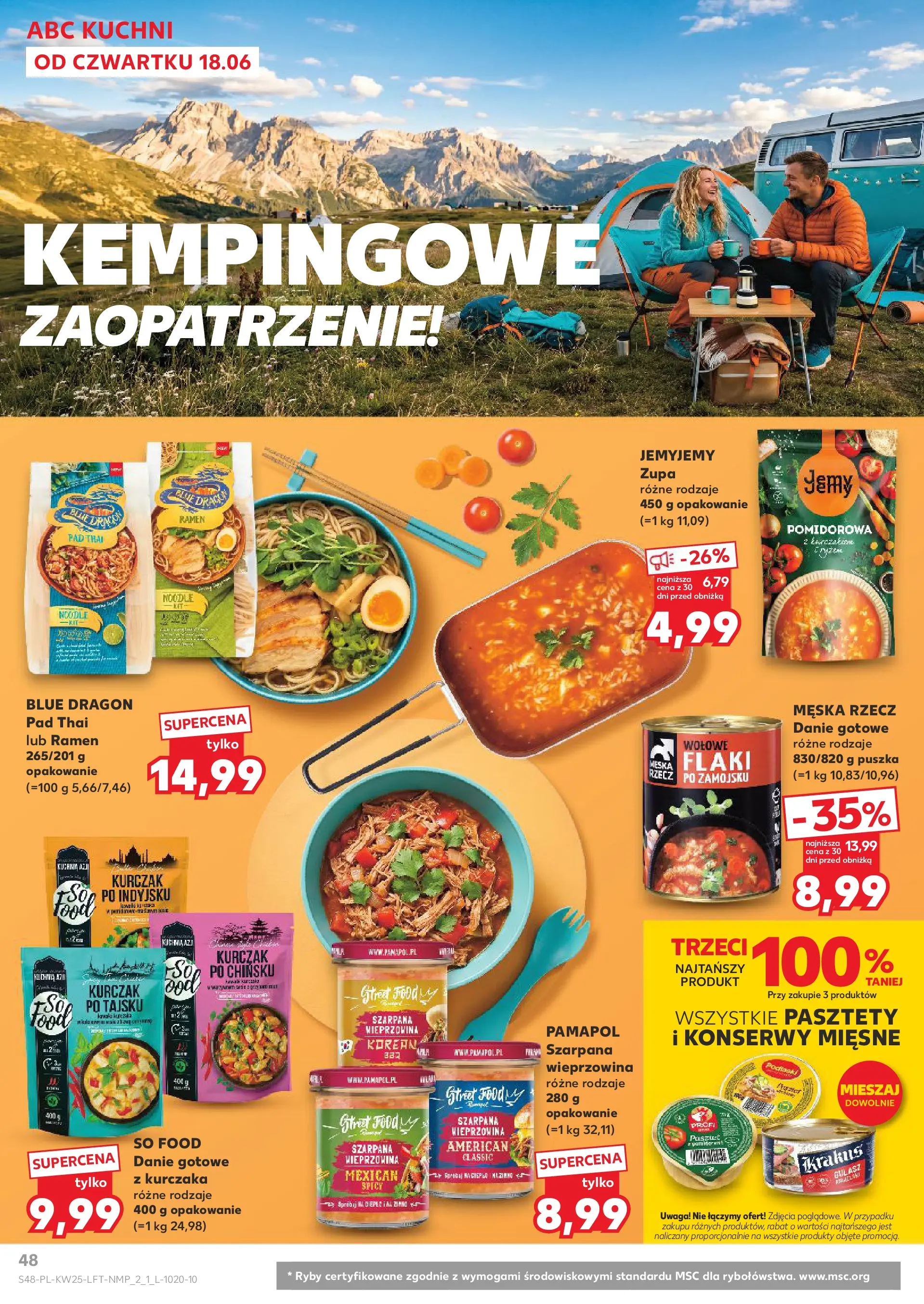 Kaufland gazetka (18.06.2026) - od jutra | Strona: 48 | Produkty: Kurczak, Flaki, Zupa, Wieprzowina Kaufland gazetka od 18.06.2026 - od jutra PDF | Strona: 48 | Produkty: Kurczak, Flaki, Zupa, Wieprzowina