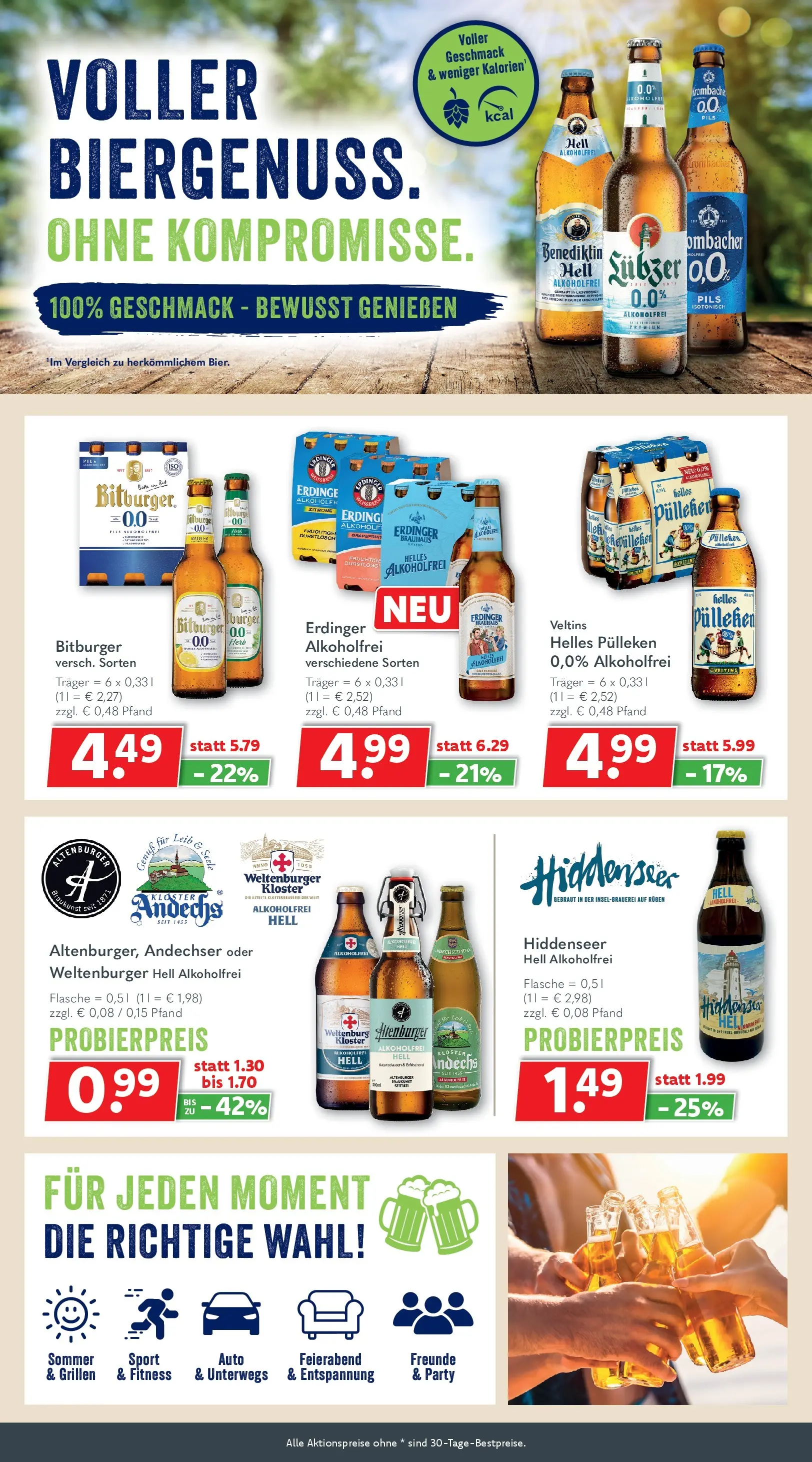 Getränkeland: Getränkeangebote (ab 21.06.2026) zum Blättern | Seite: 4 | Produkte: Bitburger, Burger, Radler, Zitrone