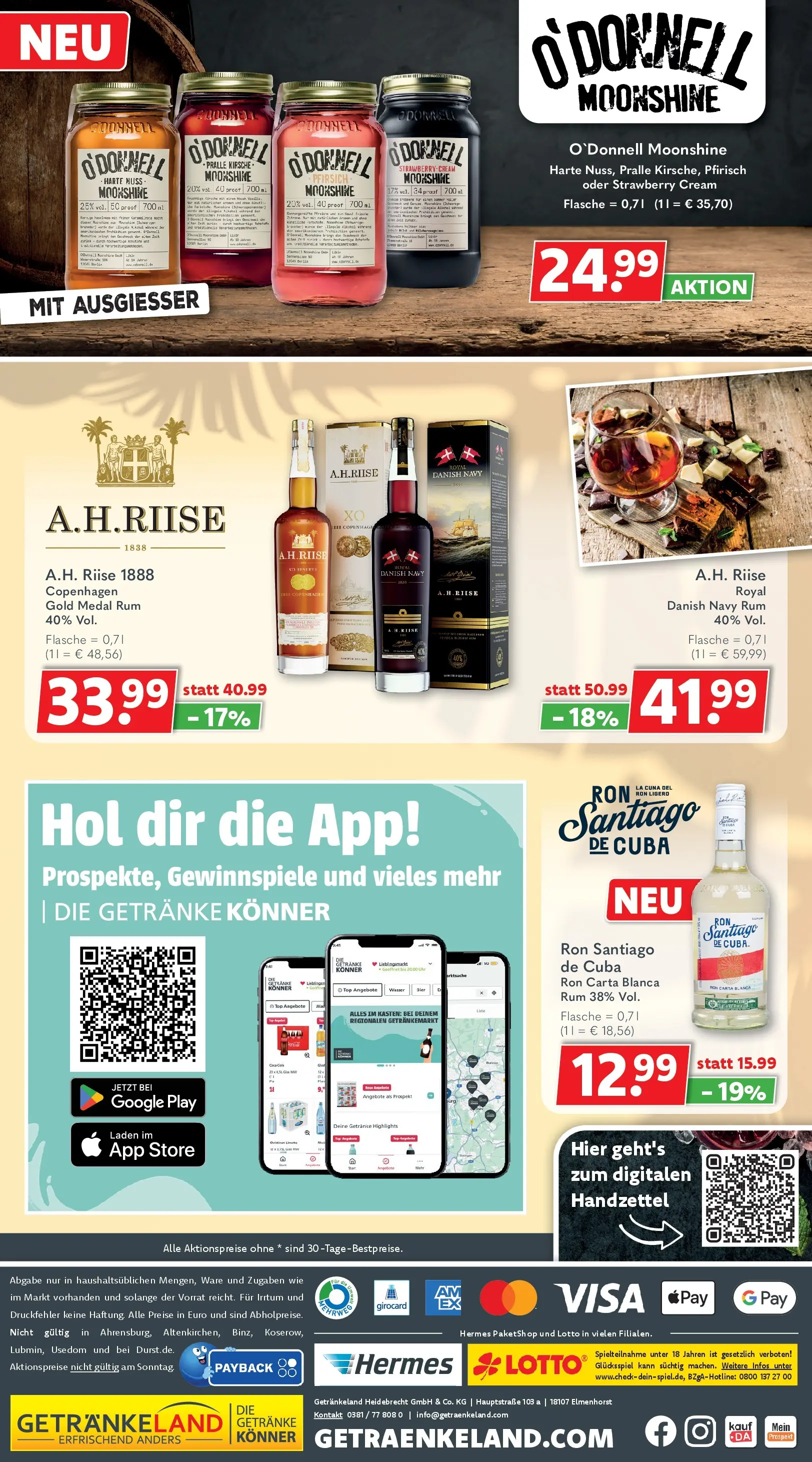 Getränkeland: Getränkeangebote (ab 21.06.2026) zum Blättern | Seite: 10 | Produkte: Top, Coca cola, Rum, Uhr