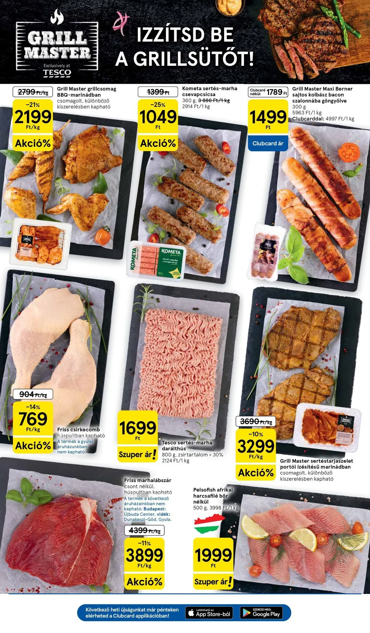 Tesco - Tesco újság érvényessége 2026.06.24-ig - 2026.06.17.-tól - online | Oldal: 3 | Termékek: Marhalábszár, Grill, Bacon, Csirkecomb