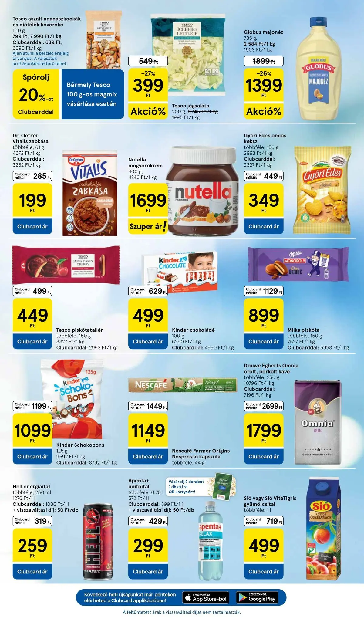 Tesco - Tesco újság érvényessége 2026.06.24-ig - 2026.06.17.-tól - online | Oldal: 5 | Termékek: Őszibarack, Farmer, Nutella, Zabkása