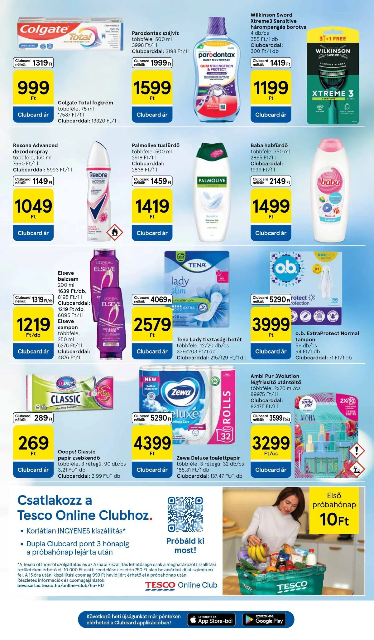 Tesco - Tesco újság érvényessége 2026.06.24-ig - 2026.06.17.-tól - online | Oldal: 7 | Termékek: Tisztasági betét, Légfrissítő, Fogkrém, Óra