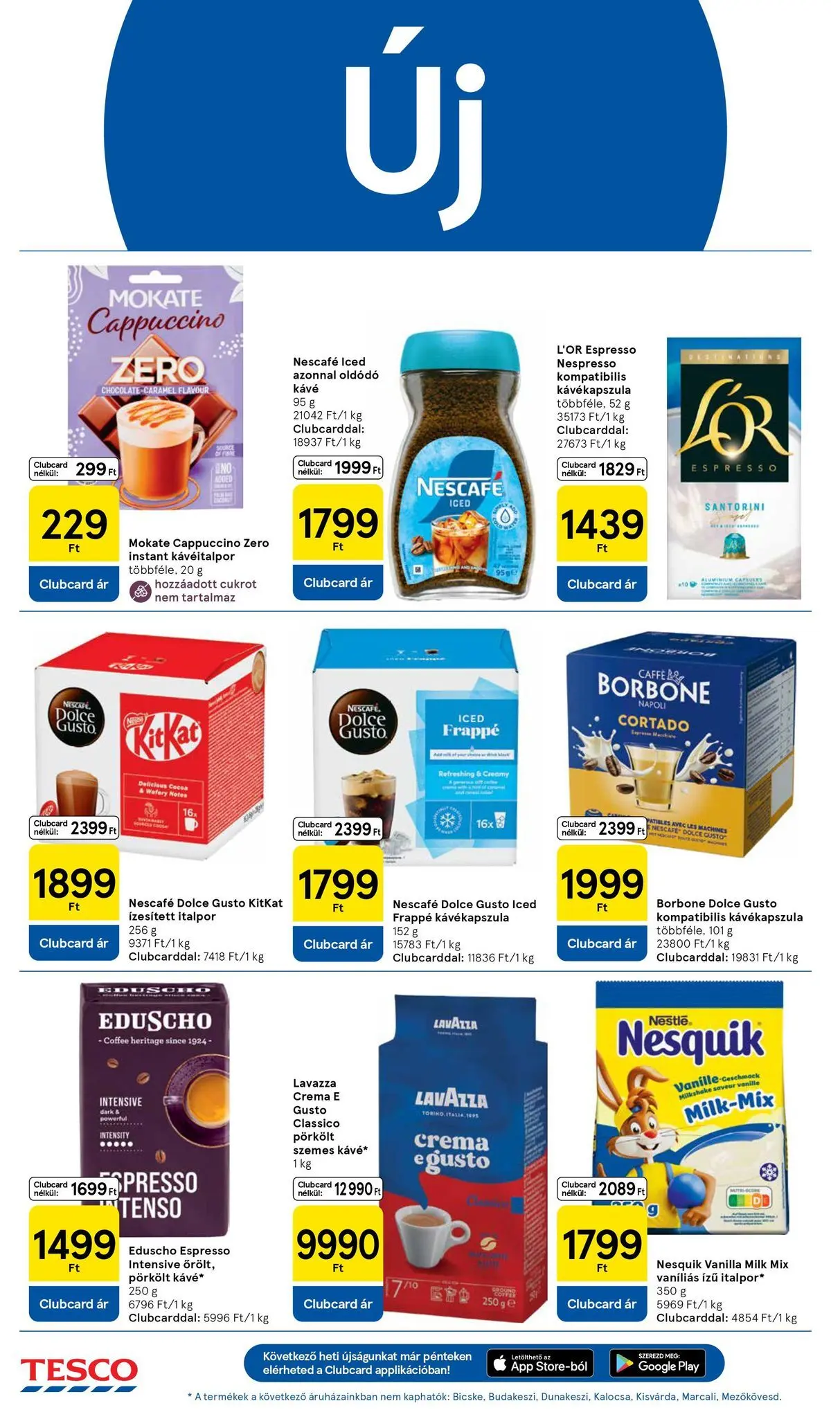 Tesco - Tesco újság érvényessége 2026.06.24-ig - 2026.06.17.-tól - online | Oldal: 12 | Termékek: Nescafé, Kávékapszula, Kávé, Italpor