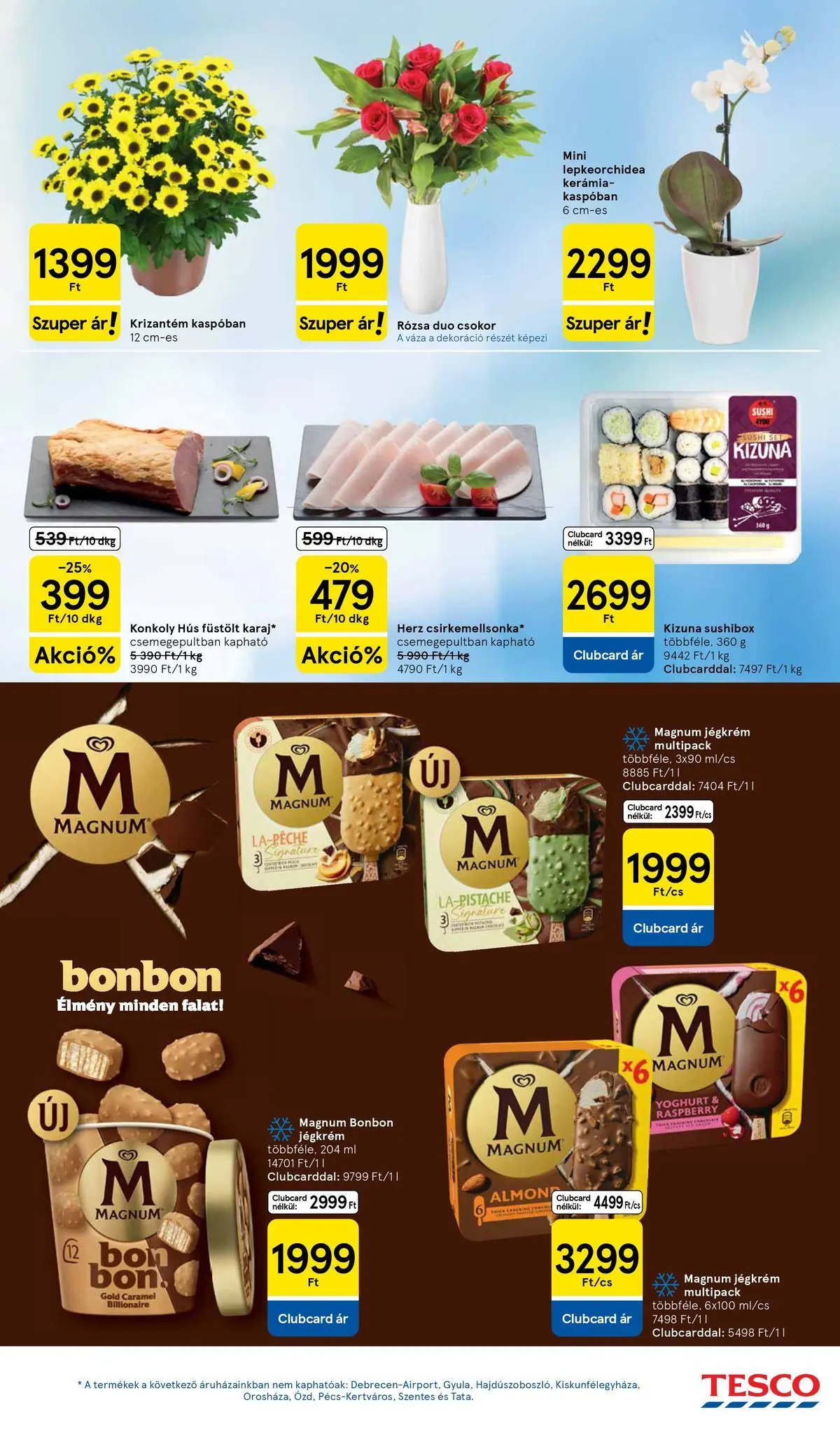 Tesco - Tesco újság érvényessége 2026.06.24-ig - 2026.06.17.-tól - online | Oldal: 17 | Termékek: Magnum, Hús, Váza, Jégkrém