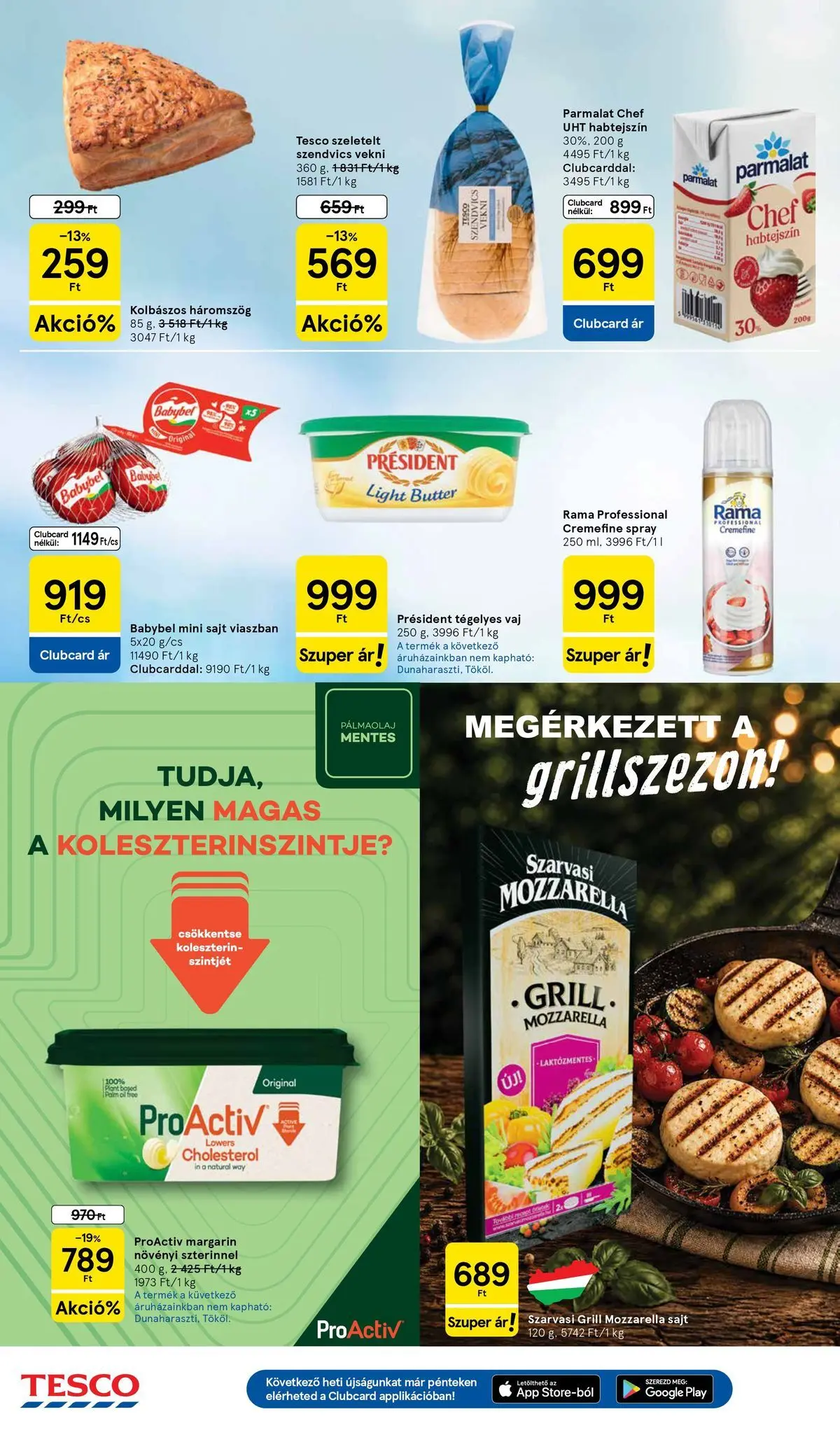 Tesco - Tesco újság érvényessége 2026.06.24-ig - 2026.06.17.-tól - online | Oldal: 18 | Termékek: Mozzarella, Margarin, Rama, Sajt