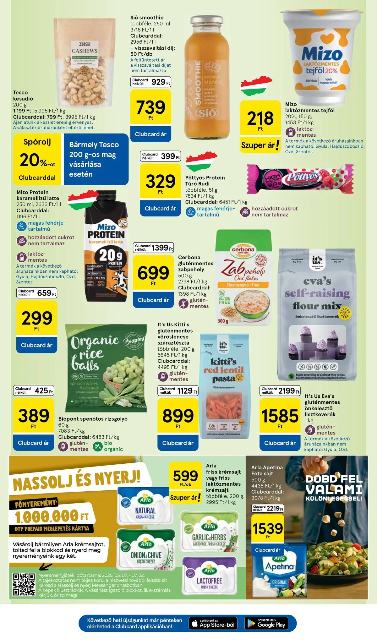 Tesco - Tesco újság érvényessége 2026.06.24-ig - 2026.06.17.-tól - online | Oldal: 19 | Termékek: Feta sajt, Fehérje, Gluténmentes, Smoothie