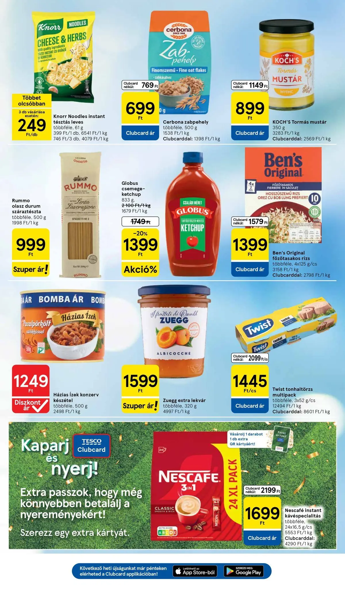 Tesco - Tesco újság érvényessége 2026.06.24-ig - 2026.06.17.-tól - online | Oldal: 21 | Termékek: Nescafé, Ketchup, Száraztészta, Mustár