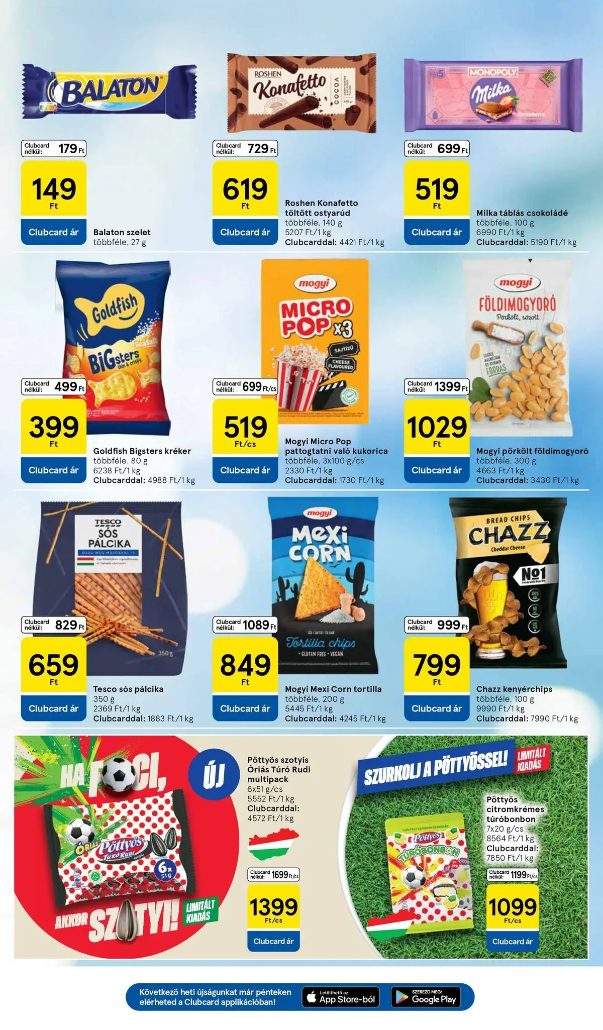 Tesco - Tesco újság érvényessége 2026.06.24-ig - 2026.06.17.-tól - online | Oldal: 23 | Termékek: Tortilla, Csokoládé, Cheddar, Földimogyoró