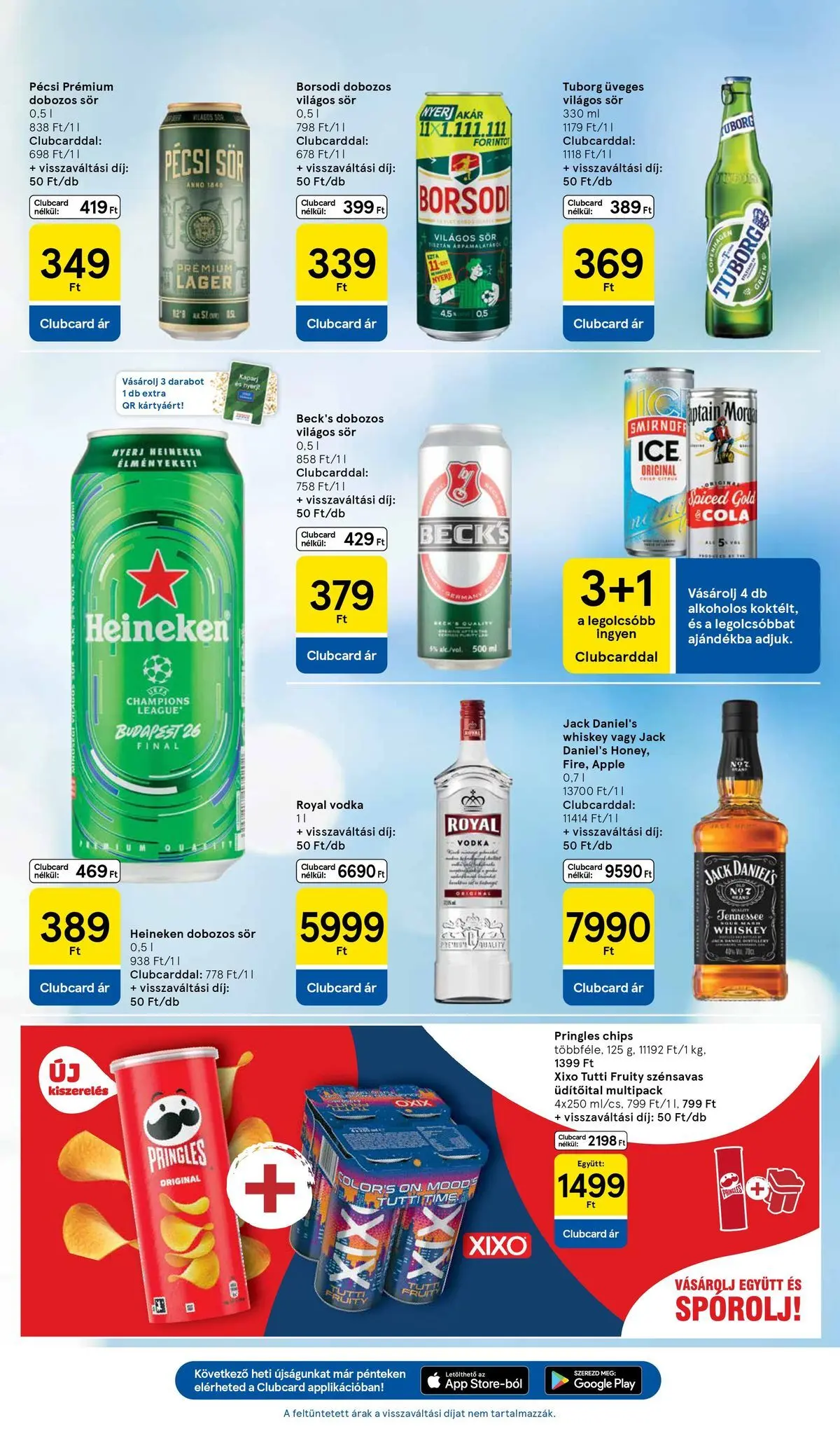 Tesco - Tesco újság érvényessége 2026.06.24-ig - 2026.06.17.-tól - online | Oldal: 27 | Termékek: Chips, Heineken, Dobozos sör, Sör