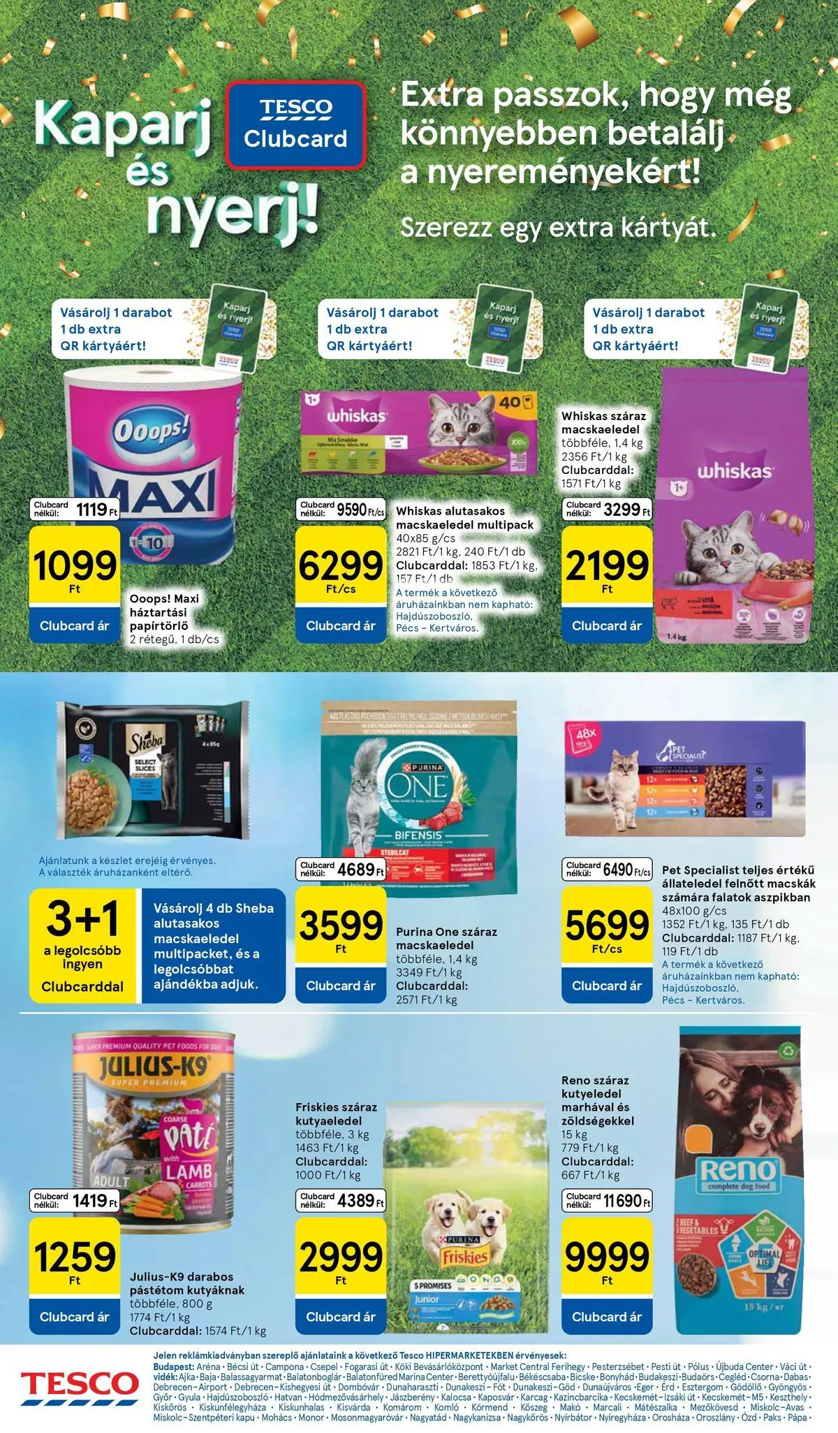 Tesco - Tesco újság érvényessége 2026.06.24-ig - 2026.06.17.-tól - online | Oldal: 32 | Termékek: Kutyaeledel, Whiskas, Kapu, Pástétom
