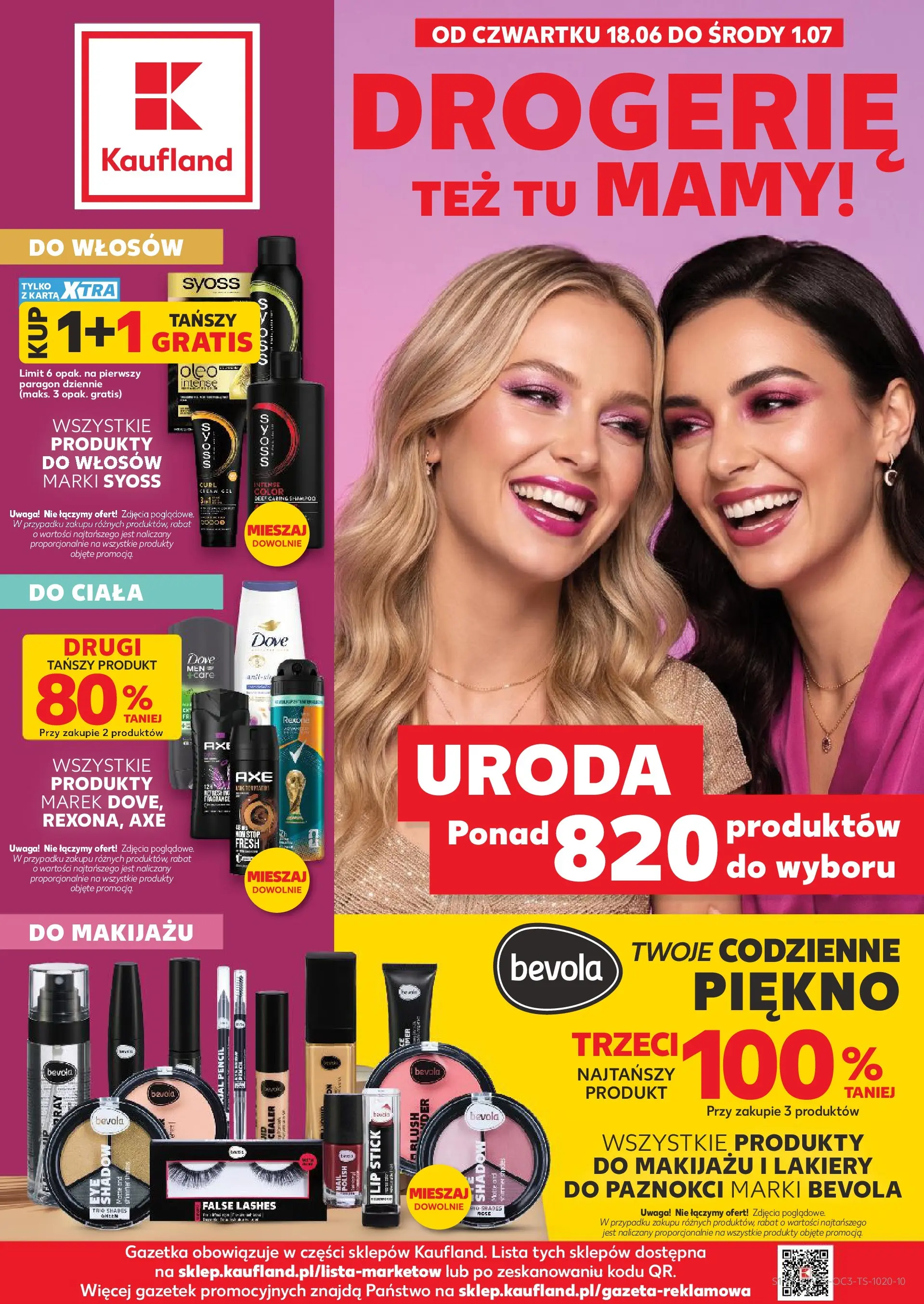 Kaufland gazetka - Kosmetyki od 18.06.2026 - od jutra PDF | Strona: 1 | Produkty: Karta, Lakiery