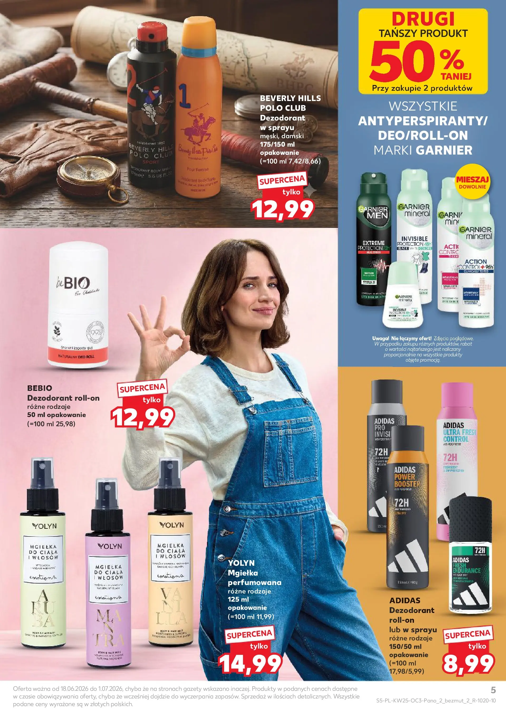 Kaufland gazetka - Kosmetyki od 18.06.2026 - od jutra PDF | Strona: 5 | Produkty: Body, Dezodorant