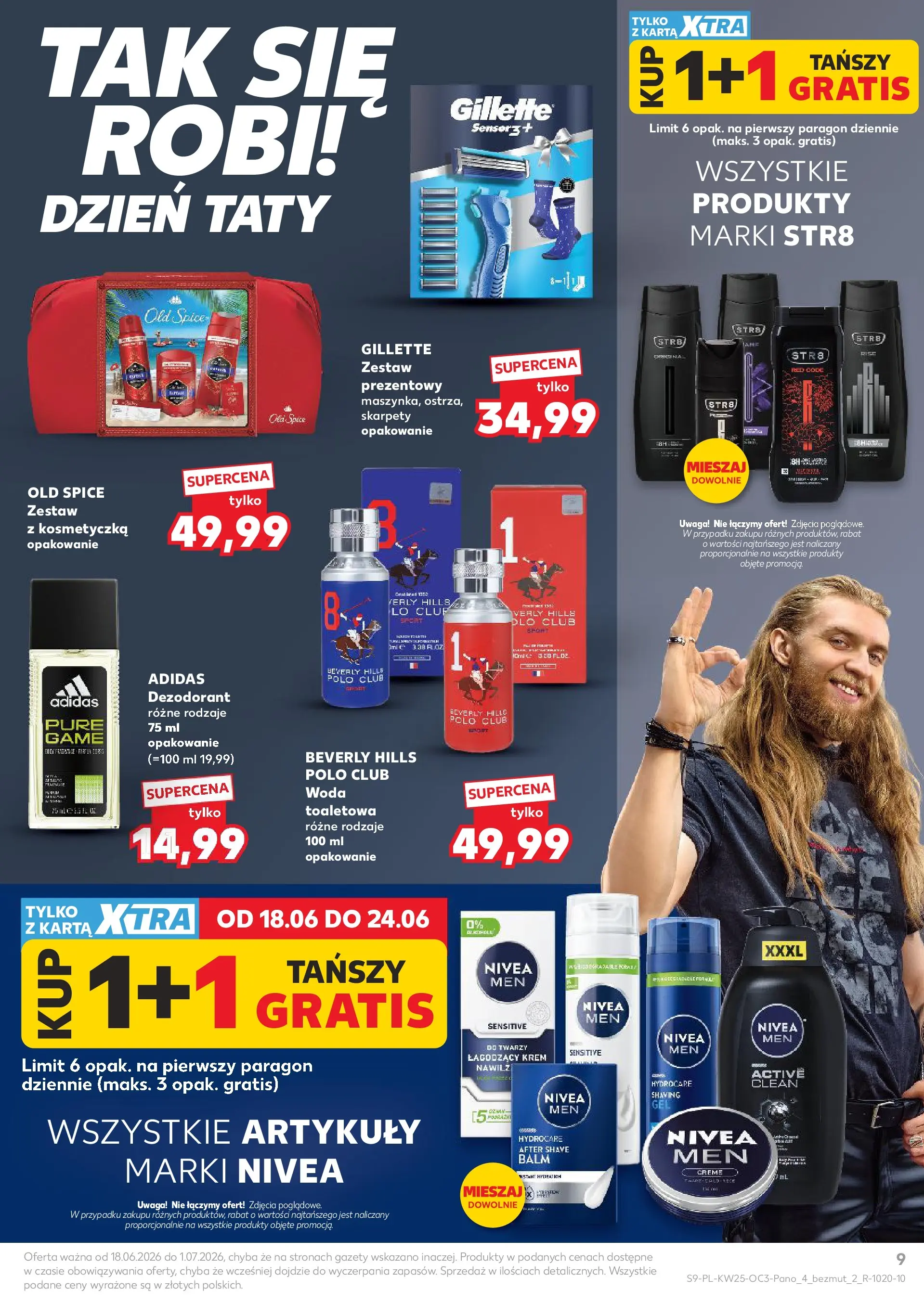 Kaufland gazetka - Kosmetyki od 18.06.2026 - od jutra PDF | Strona: 9 | Produkty: Karta, Gillette, Dezodorant, Old spice