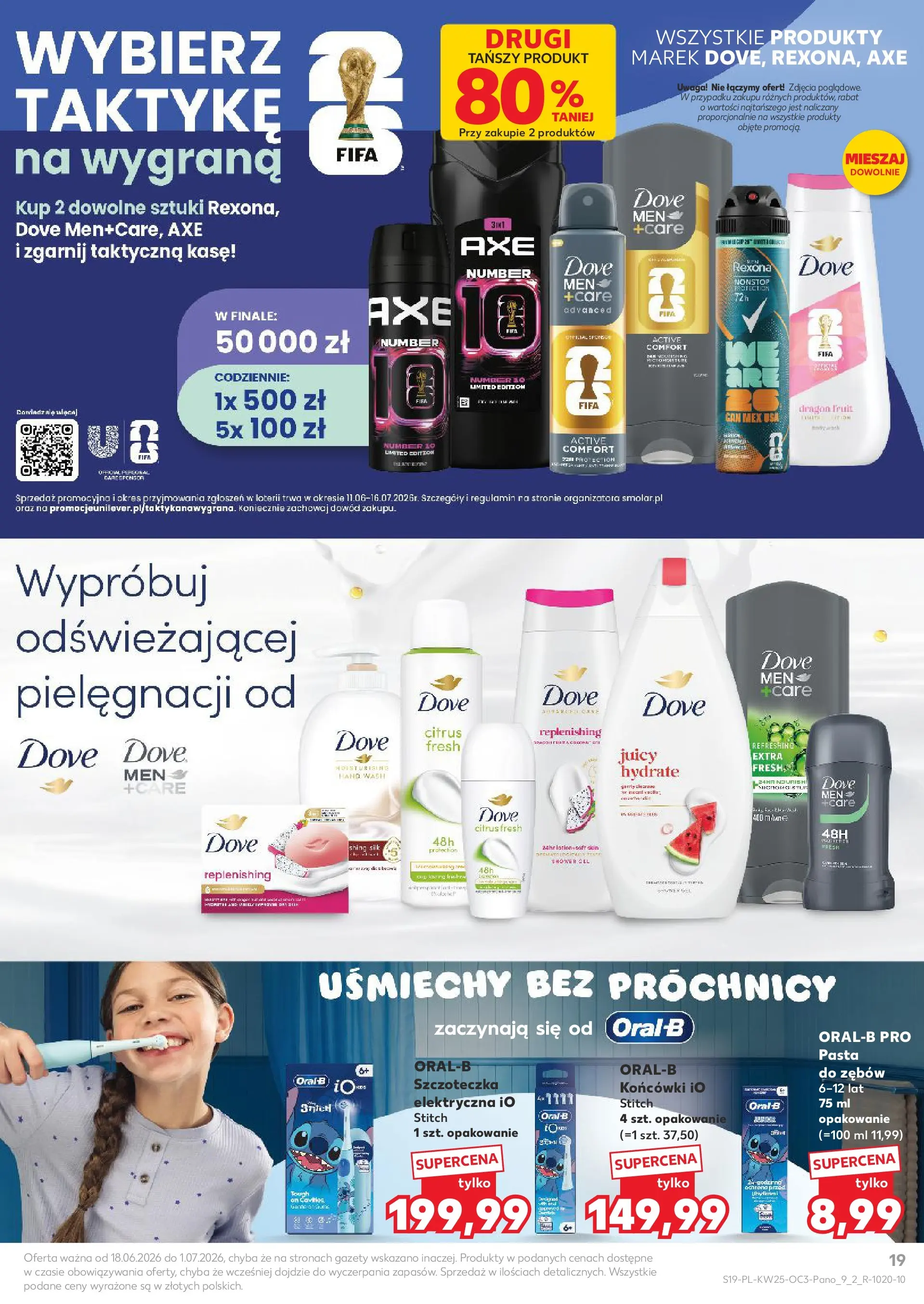 Kaufland gazetka - Kosmetyki od 18.06.2026 - od jutra PDF | Strona: 19 | Produkty: Szczoteczka do zębów