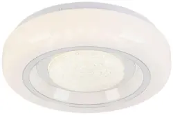 LED-Deckenleuchte Ali Wei&szlig;/Chromfarben max. 12 Watt Deckenlampe