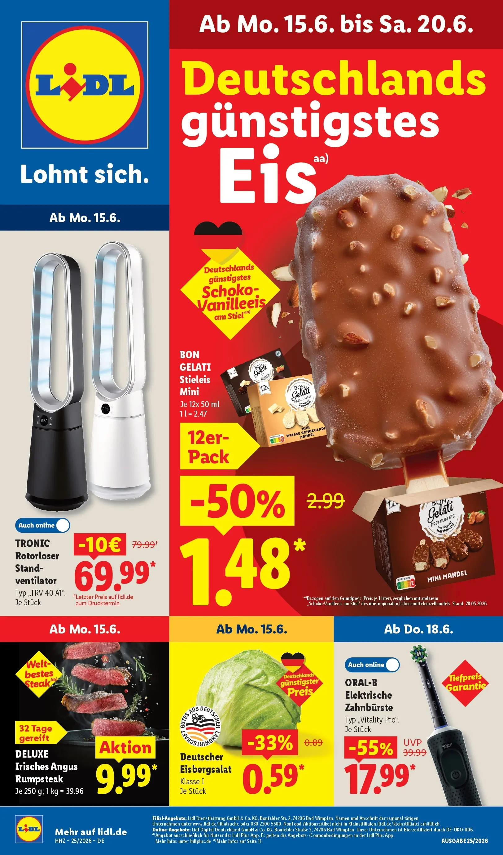 Lidl Prospekt Mahlow (ab 15.06.2026) zum Blättern » Angebote | Seite: 5 | Produkte: Elektrische zahnbürste, Schokolade, Zahnbürste, Eis