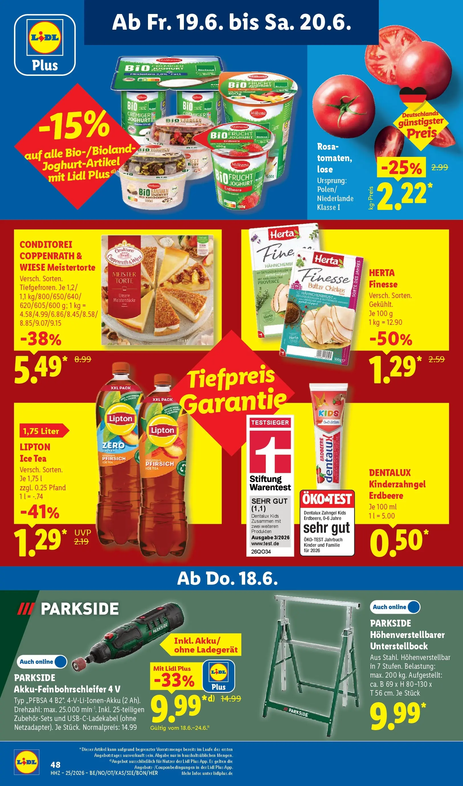Lidl Prospekt Braunschweig (ab 15.06.2026) zum Blättern » Angebote | Seite: 68 | Produkte: Mühle, Joghurt, Pils, Krombacher