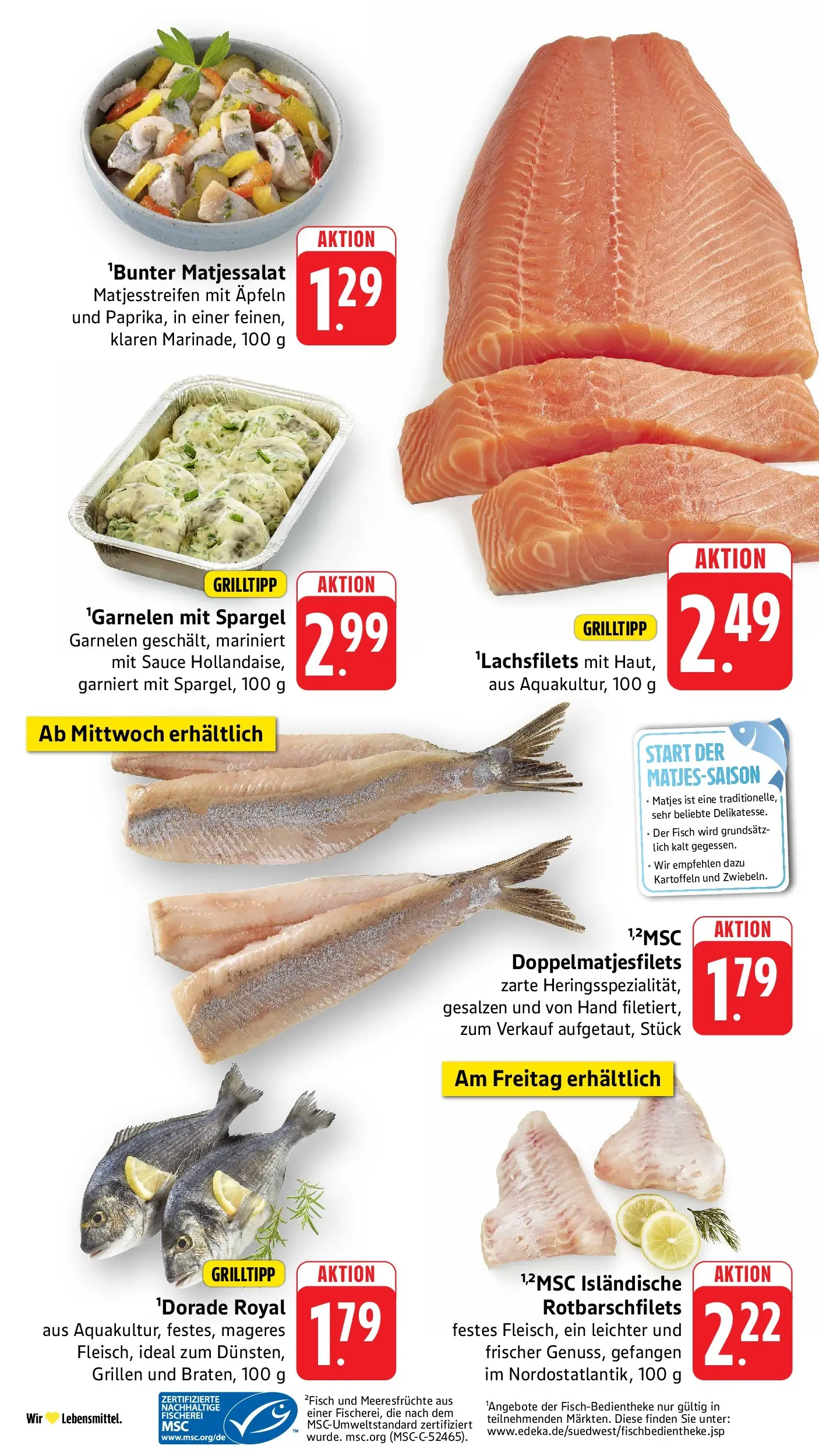 Edeka Prospekt Schweich (ab 15.06.2026) » Angebote Online | Seite: 14 | Produkte: Spargel, Fisch, Kartoffeln, Meeresfrüchte