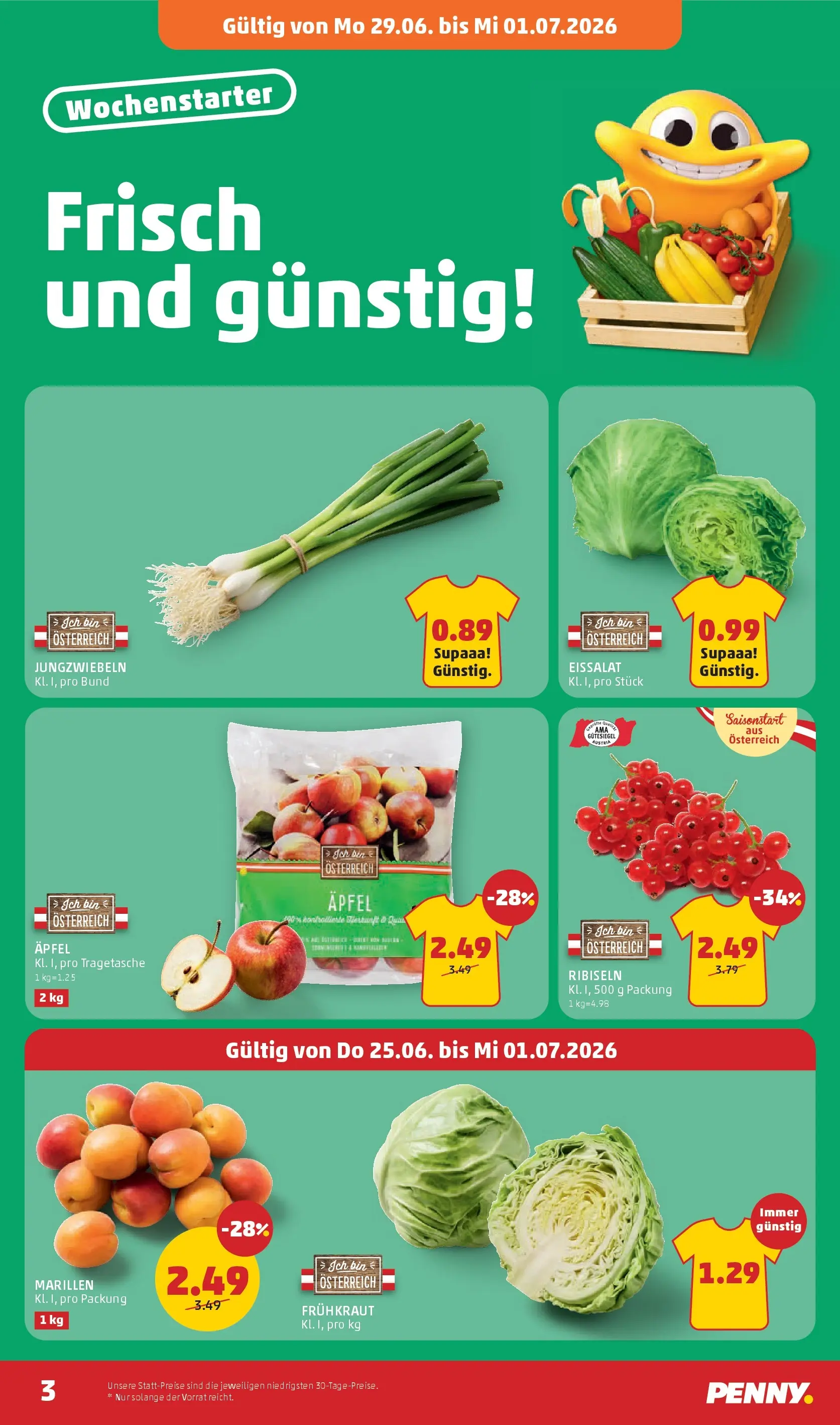 Penny Markt - PENNY: Die ganze Woche sparen. ab (24.06.2026) - Angebote, Prospekt | Seite: 3
