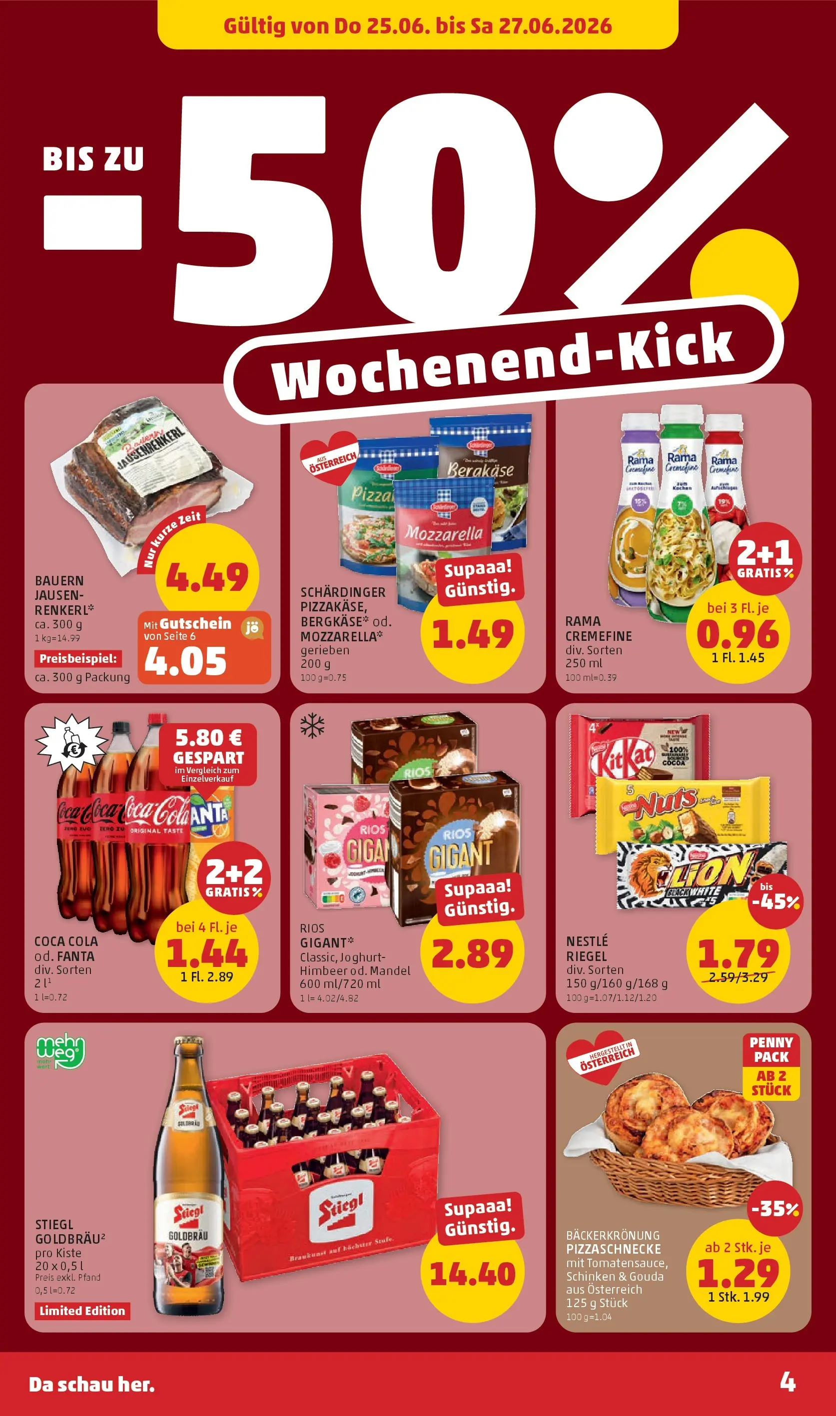 Penny Markt - PENNY: Die ganze Woche sparen. ab (24.06.2026) - Angebote, Prospekt | Seite: 4